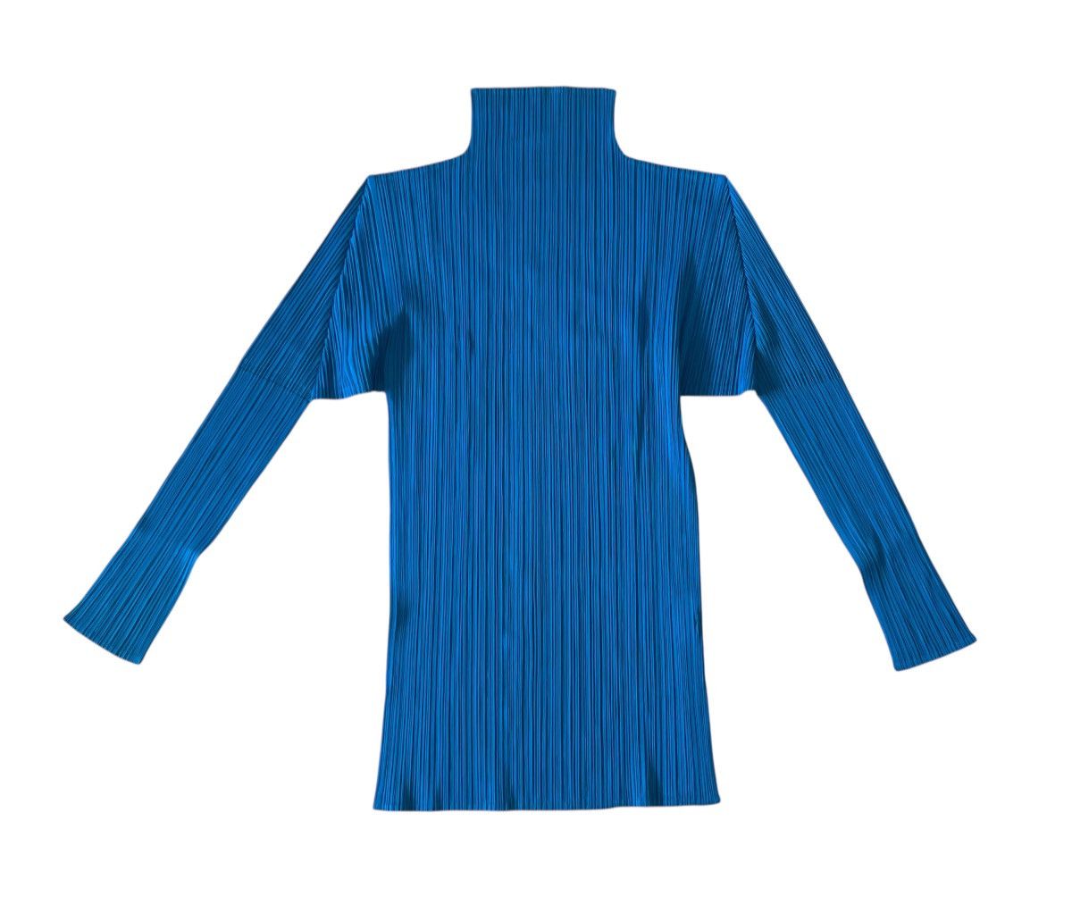 Pleats Please Issey Miyake TAX FREE 🇺🇸 issey miyake pleats please blue long sleeve Size S / US 4 / IT 40 - 5 Thumbnail