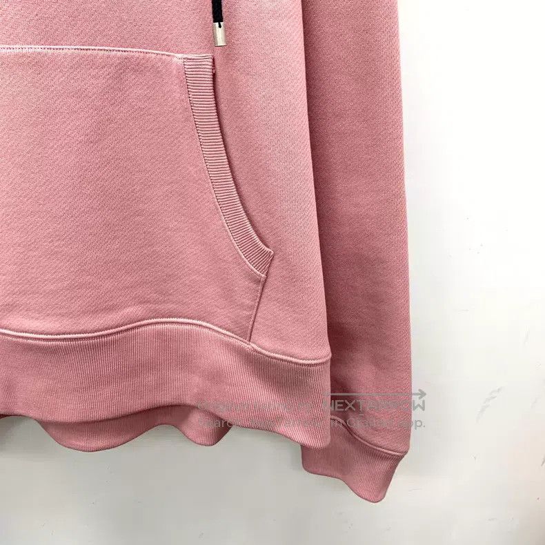 Loewe Loewe Pink logo embroidered cotton hooded drawstring long Size XL / US 12-14 / IT 48-50 - 4 Thumbnail
