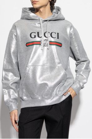 Gucci o1loc1c0226 788771 Printed Cotton Jersey Hooded Sweatshirt Size US M / EU 48-50 / 2 - 3 Thumbnail