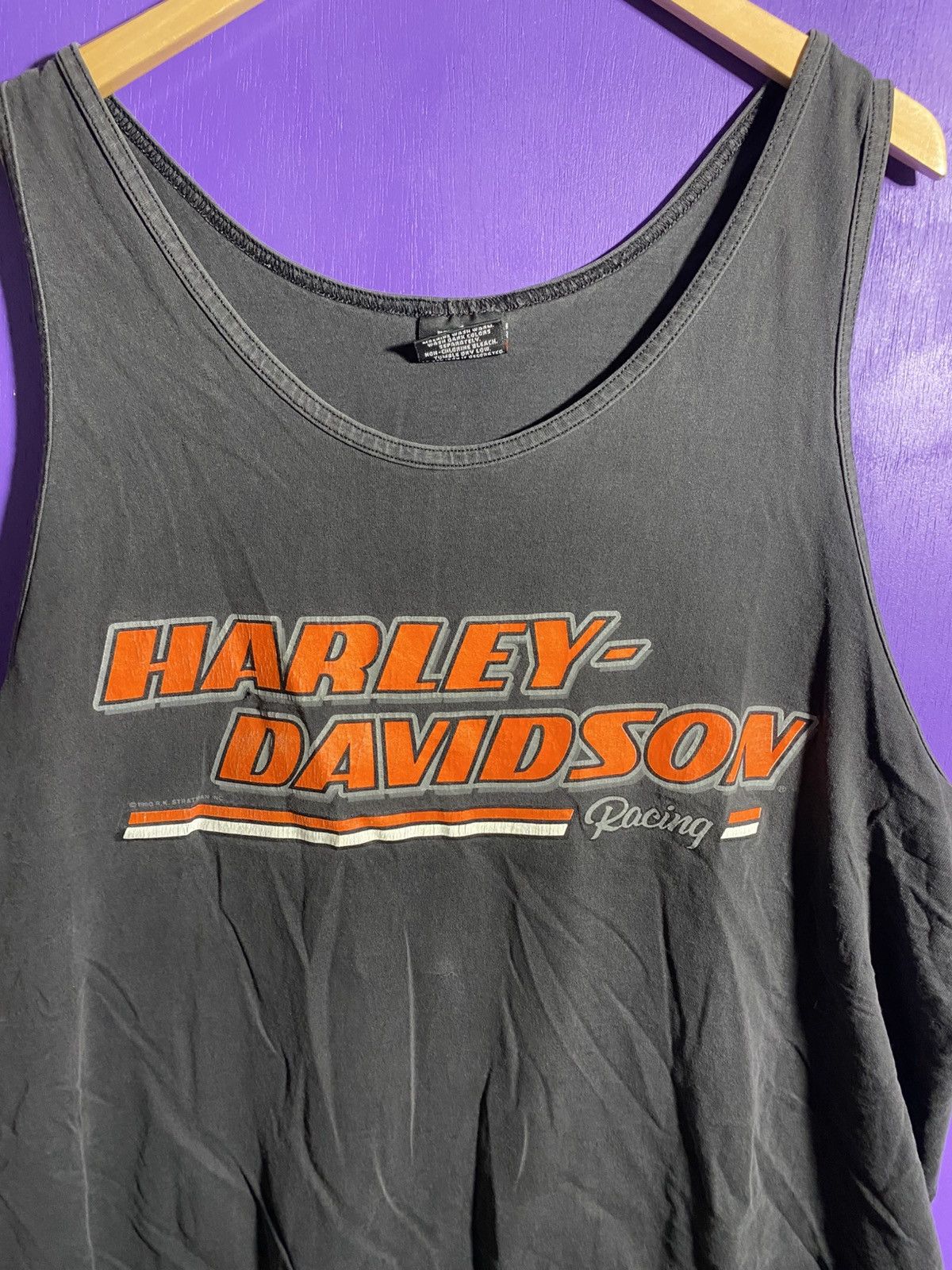 Harley Davidson × Vintage Vintage 90s Harley Davidson racing tank top Size US XXL / EU 58 / 5 - 3 Thumbnail