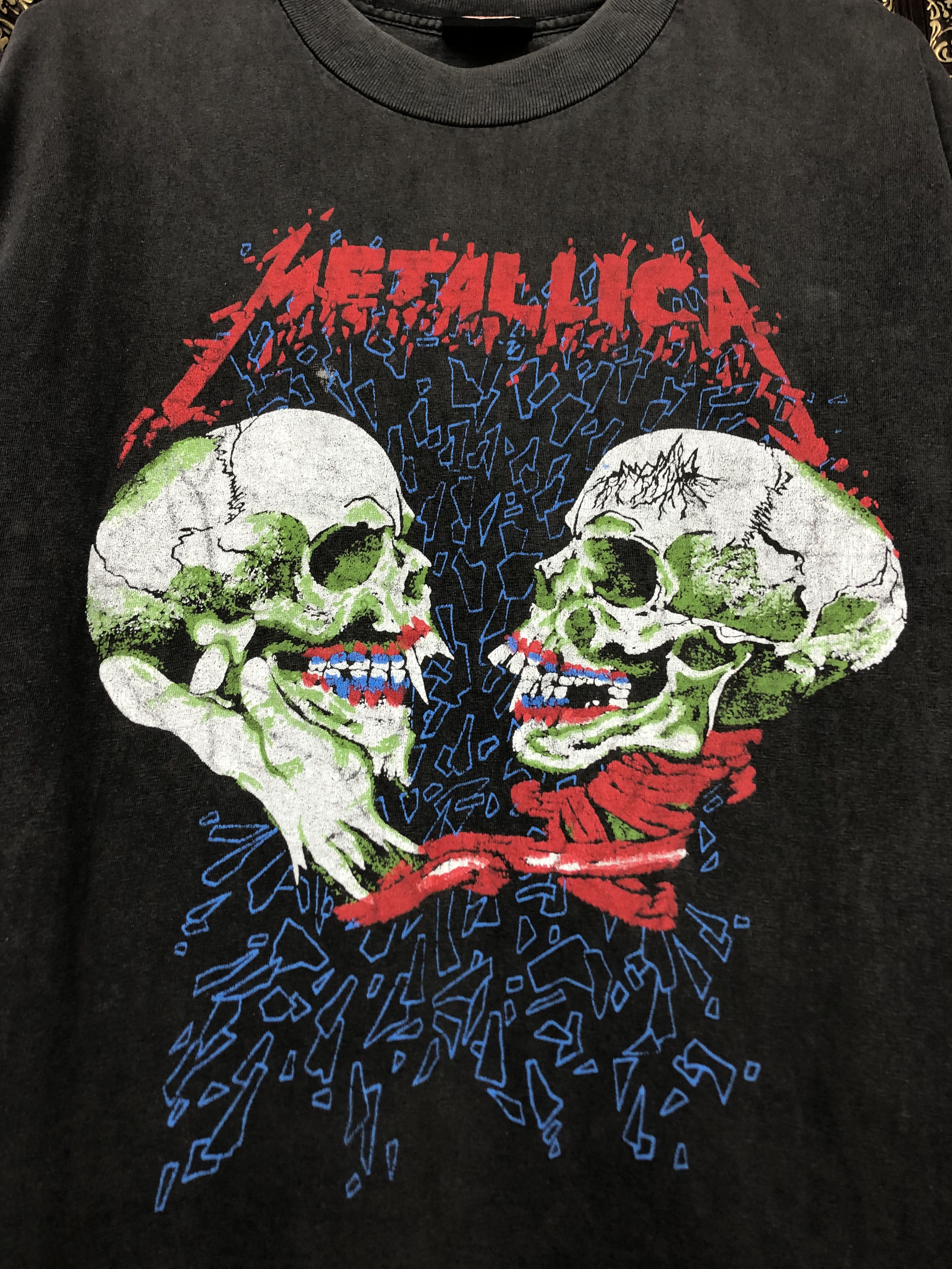 Metallica × Vintage Vintage 90's Metallica And Justice For All Band Tee Shirt Size US M / EU 48-50 / 2 - 3 Thumbnail