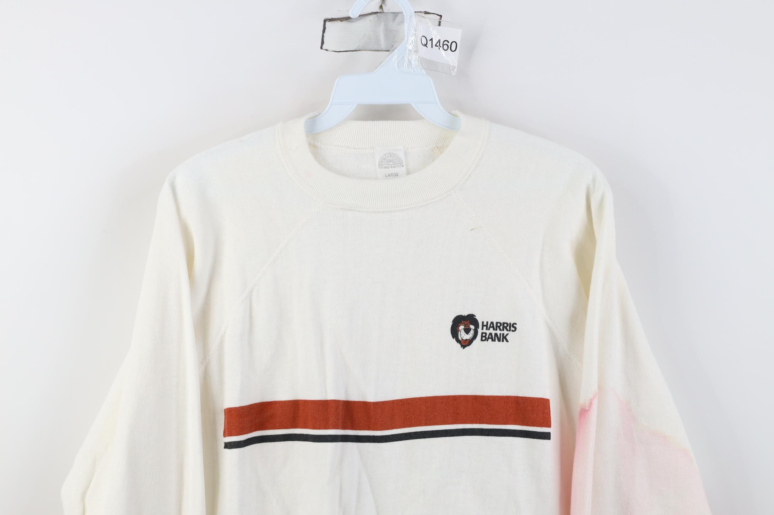 Vintage Vintage 70s 80s Lion Harris Bank Crewneck Sweatshirt USA Size L / US 10 / IT 46 - 2 Thumbnail