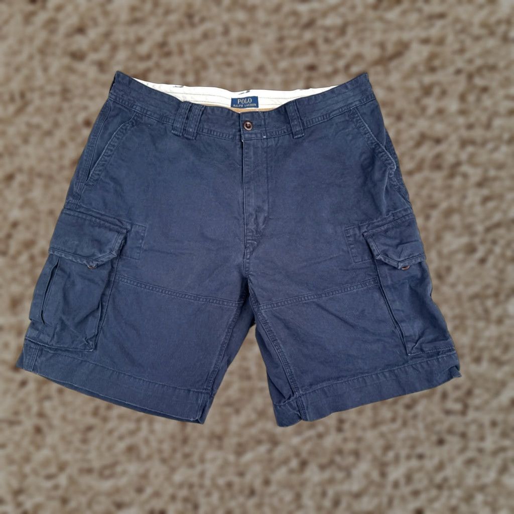 Polo Ralph Lauren Polo Ralph Lauren Shorts Men 38 Cargo 100% Cotton Twill Hiking Camp 37x10 Blue Size US M / EU 48-50 / 2 - 1 Thumbnail