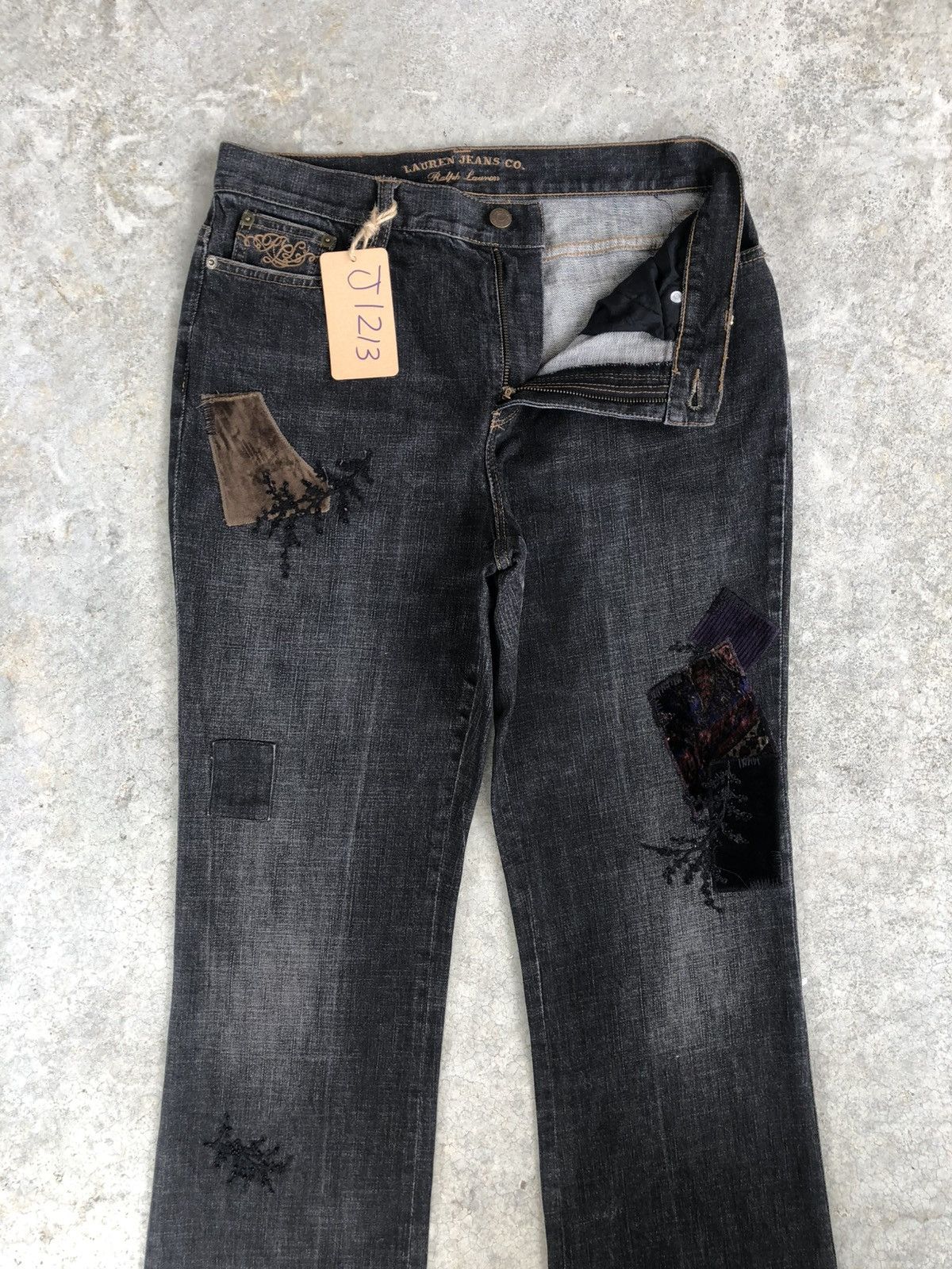 Ralph Lauren Japanese Lauren Flared Jeans Boro Patchwork Distressed Size US 30 / EU 46 - 3 Thumbnail