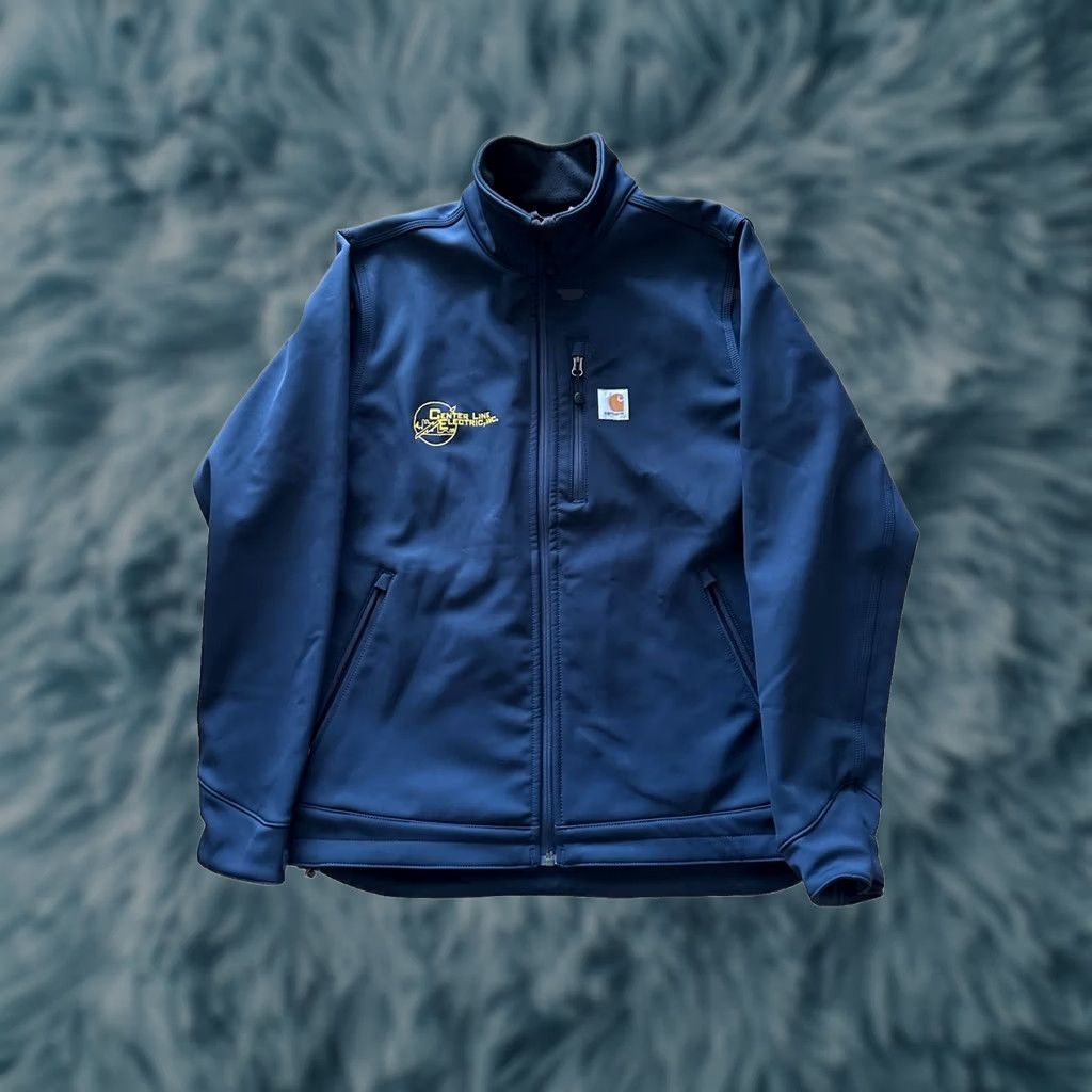 Carhartt Carhartt Jacket Windbreaker Mens M Blue Waterproof Cozy All Seasons Outdoors Wind-Resistant Zip Pockets Logo Size US M / EU 48-50 / 2 - 1 Thumbnail