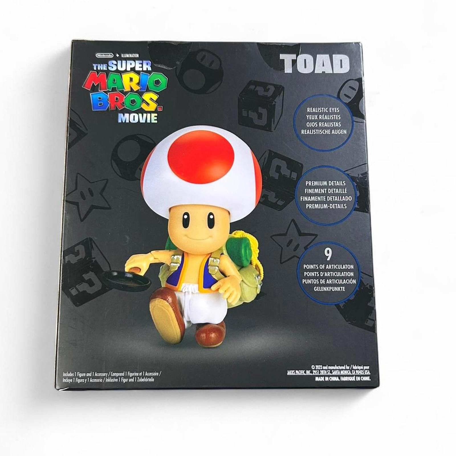 Nintendo The Super Mario Bros. Movie Toad 4” Figure Size ONE SIZE - 5 Thumbnail