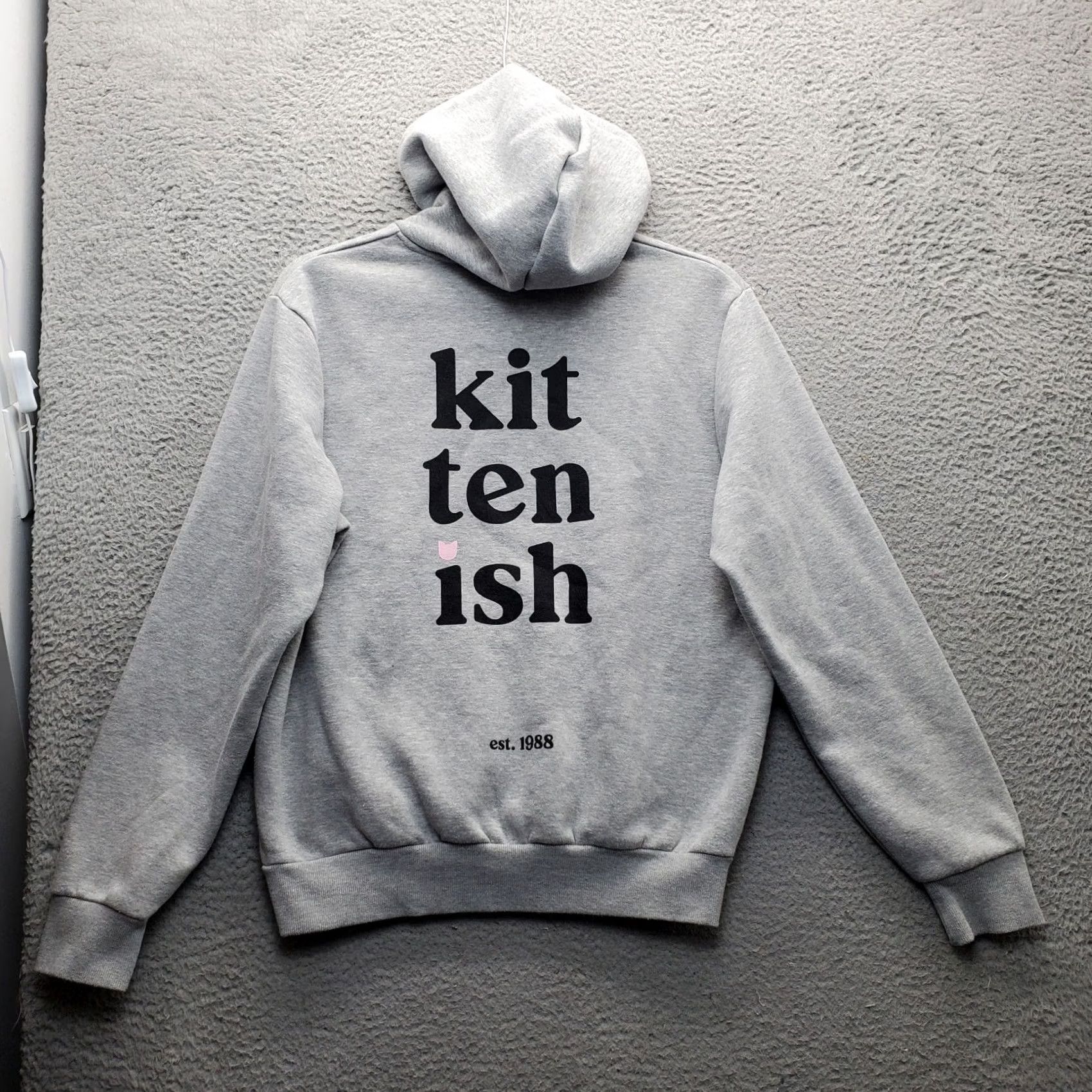 KangaROOS Kittenish Pullover Hoodie Women’s M Gray Fleece Lined Kangaroo Pocket Drawstring Hoodie Size M / US 6-8 / IT 42-44 - 2 Thumbnail