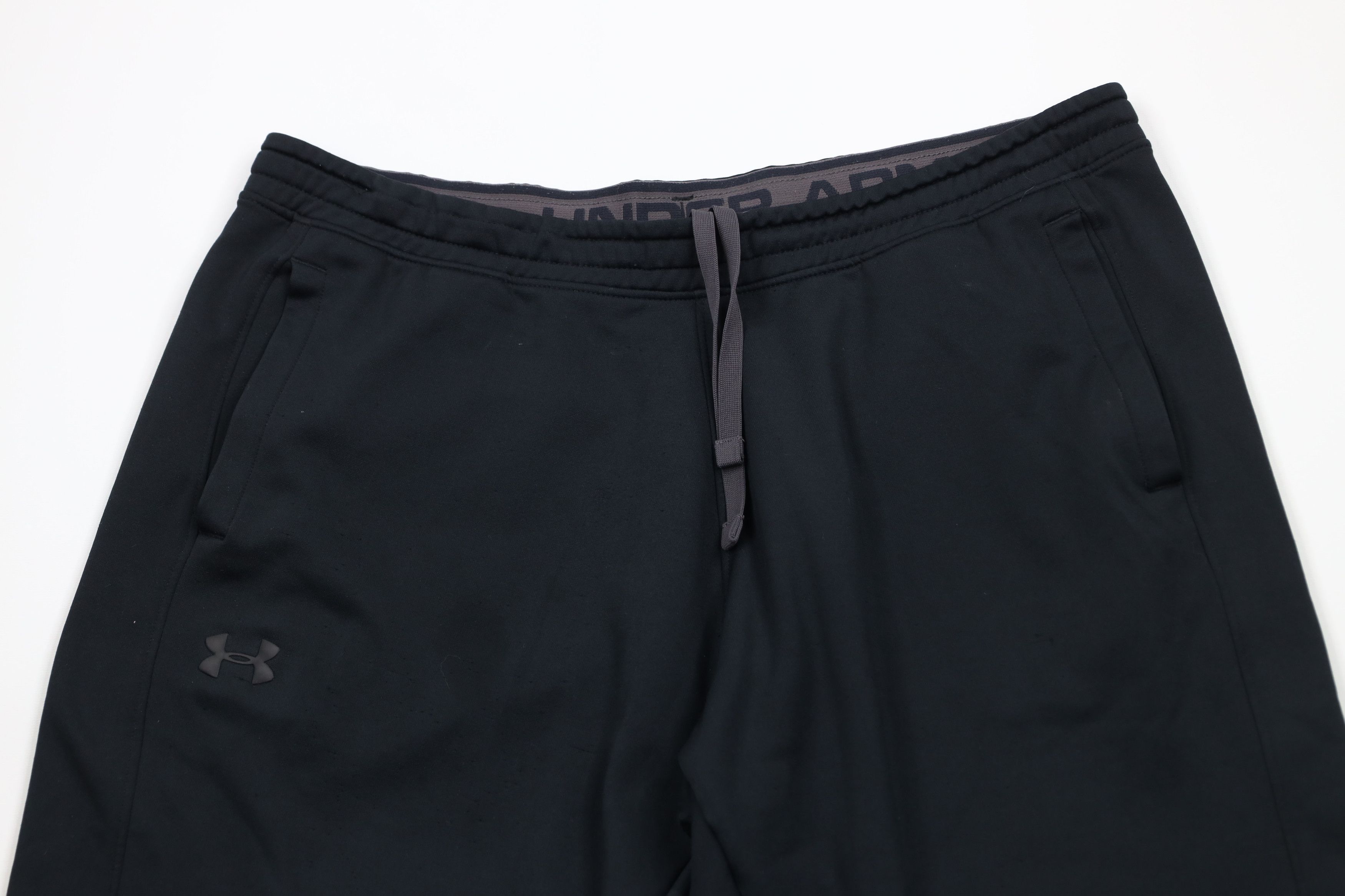 Under Armour × Vintage Y2K Under Armour Loose Fit Wide Leg Sweatpants Black Size US 40 / EU 56 - 2 Thumbnail