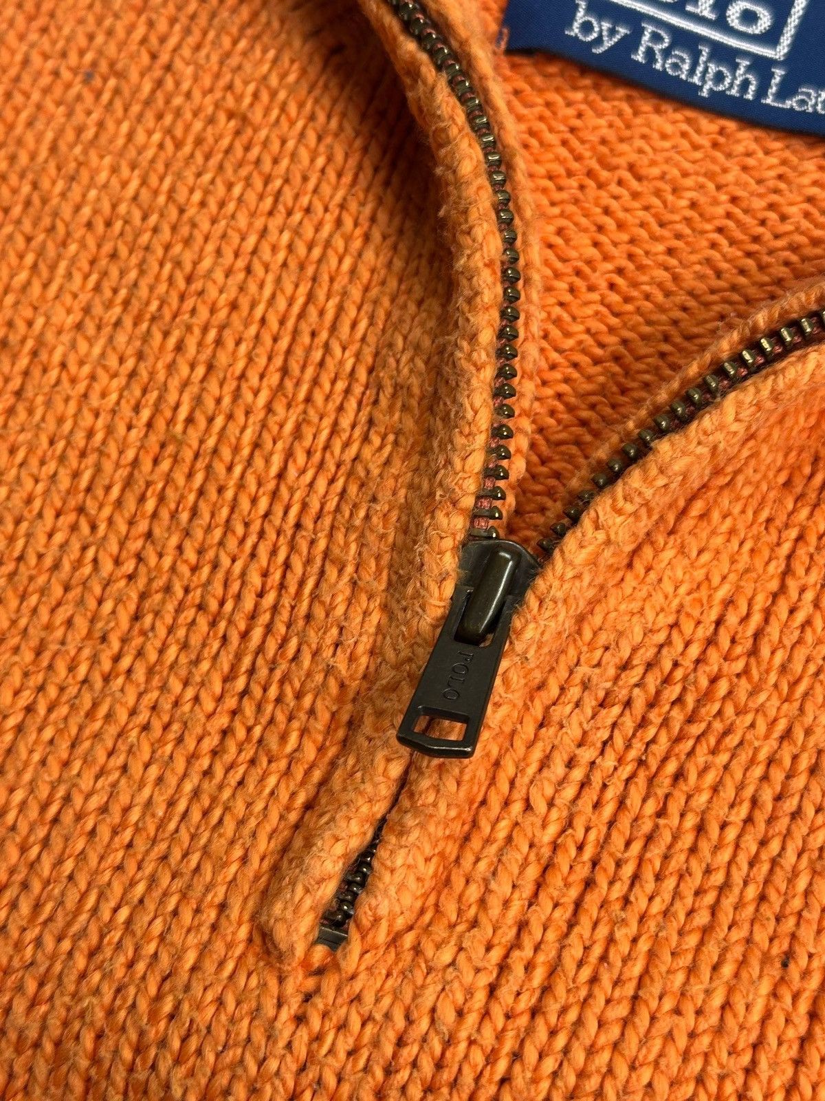 Polo Ralph Lauren Vintage Polo Ralph Lauren RRL Cable Quarter Zip Sweater L Size US L / EU 52-54 / 3 - 5 Thumbnail