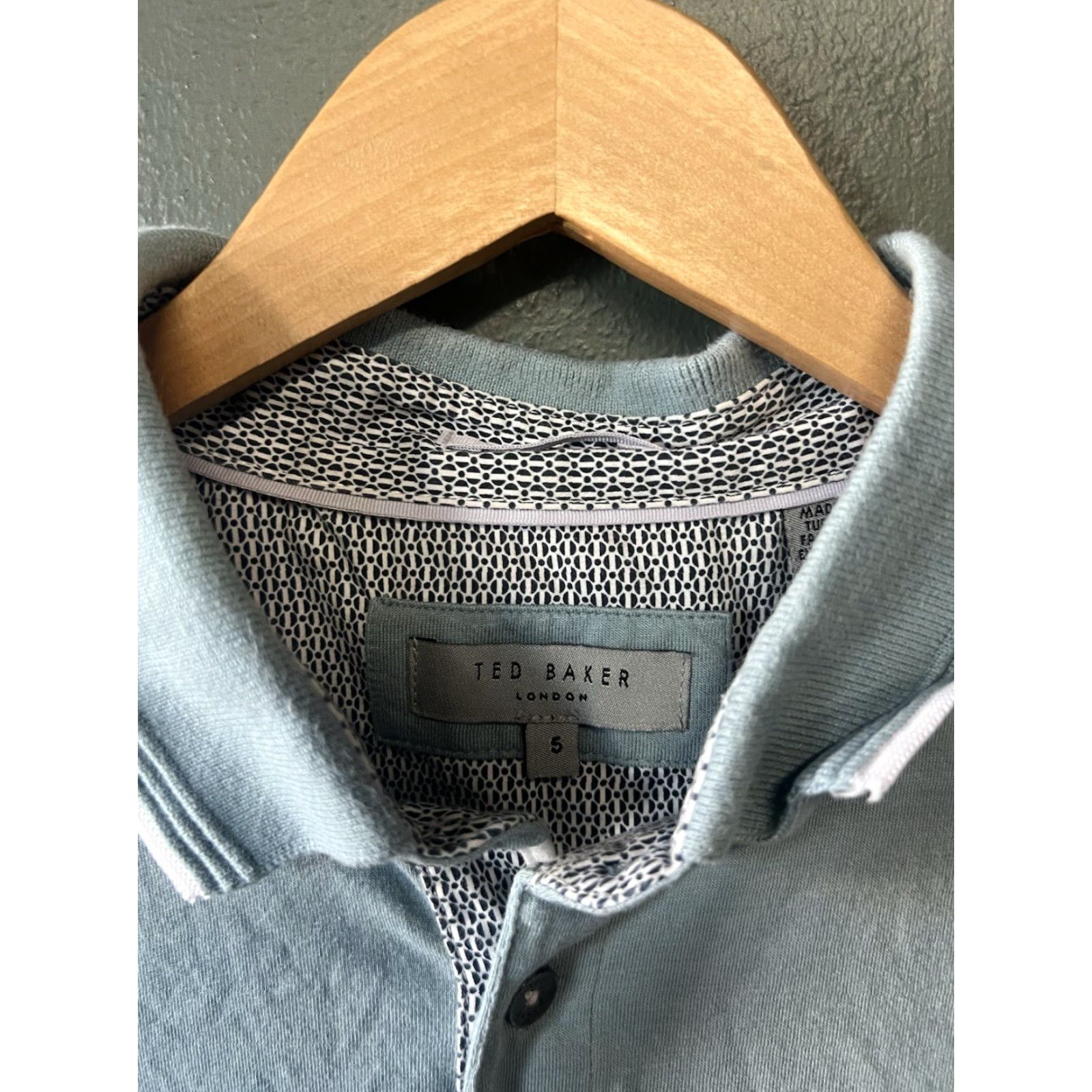 Ted Baker Ted Baker London Mens Polo Shirt Short Sleeve Blue 5 Size Short Sleeve Polo Shirt Mens Blue London 5 Size US S / EU 44-46 / 1 - 3 Thumbnail