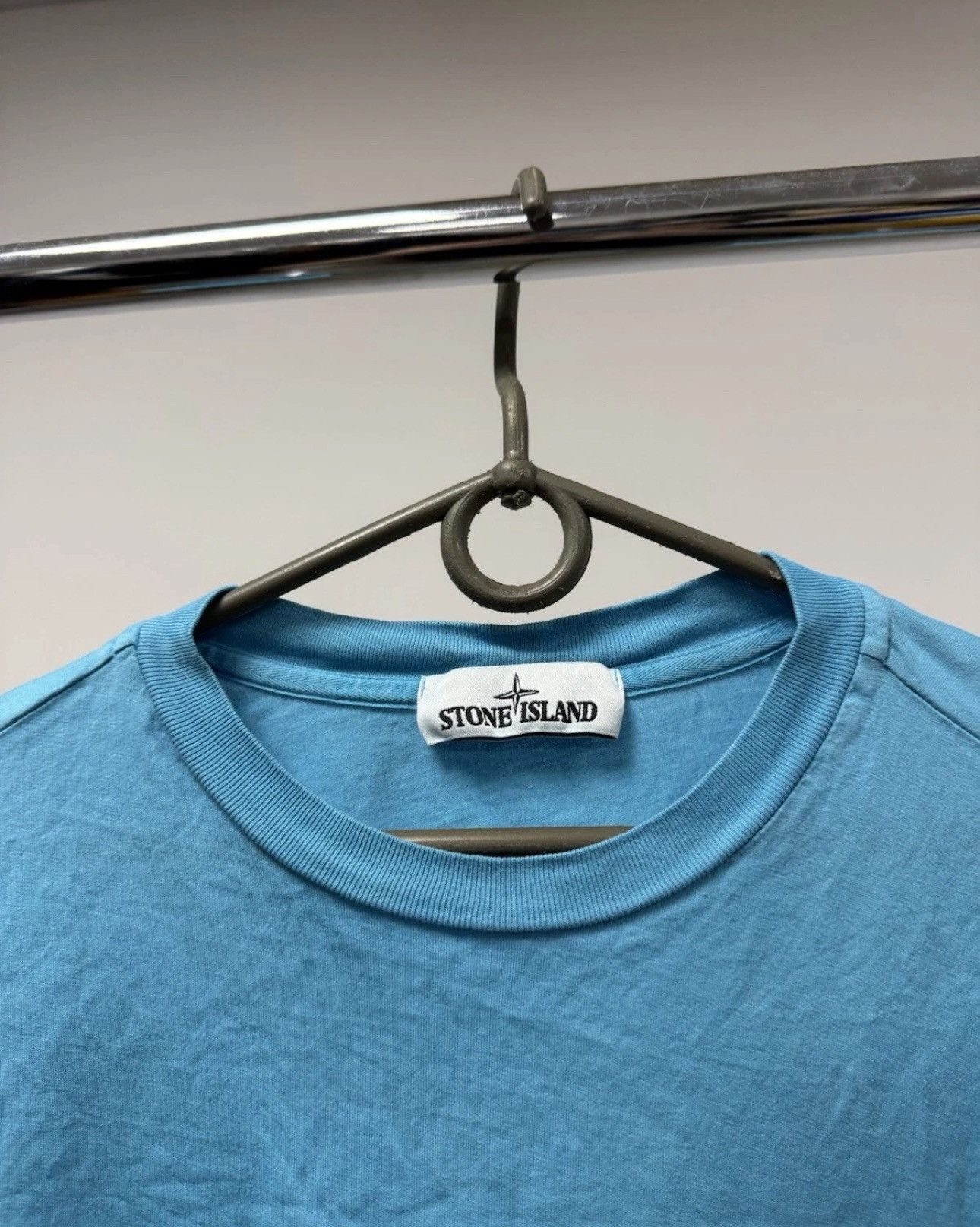 Stone Island Stone Island T Shirt Patch Program Baby Blue Authentic Size US S / EU 44-46 / 1 - 5 Thumbnail