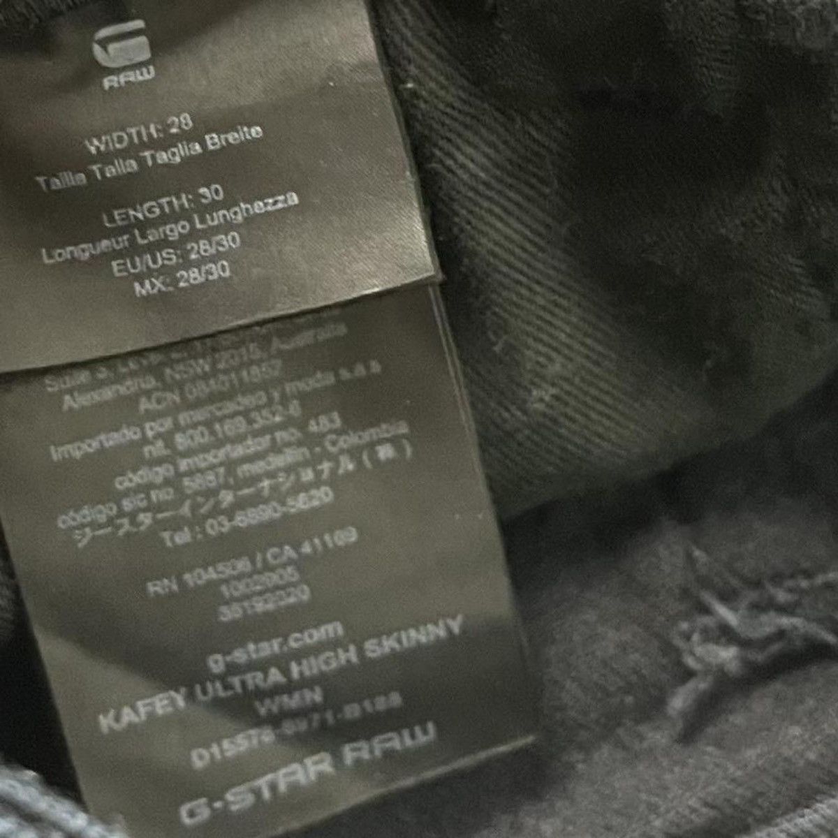G-Star G Star Raw Kafey Ultra High Skinny Jean Size US 28 / EU 44 - 6 Thumbnail
