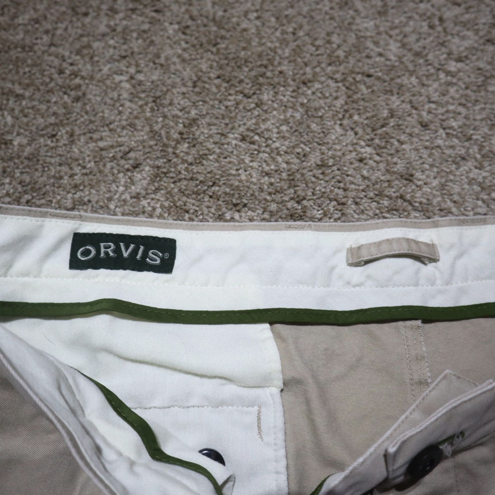 Orvis Orvis Pants Capri Women Beige 40 Casual Outdoor Pockets Inseam 18 Regular Size 40 Pant Bermuda Shorts Nylon Chambray Size 27" / US 4 / IT 40 - 2 Thumbnail