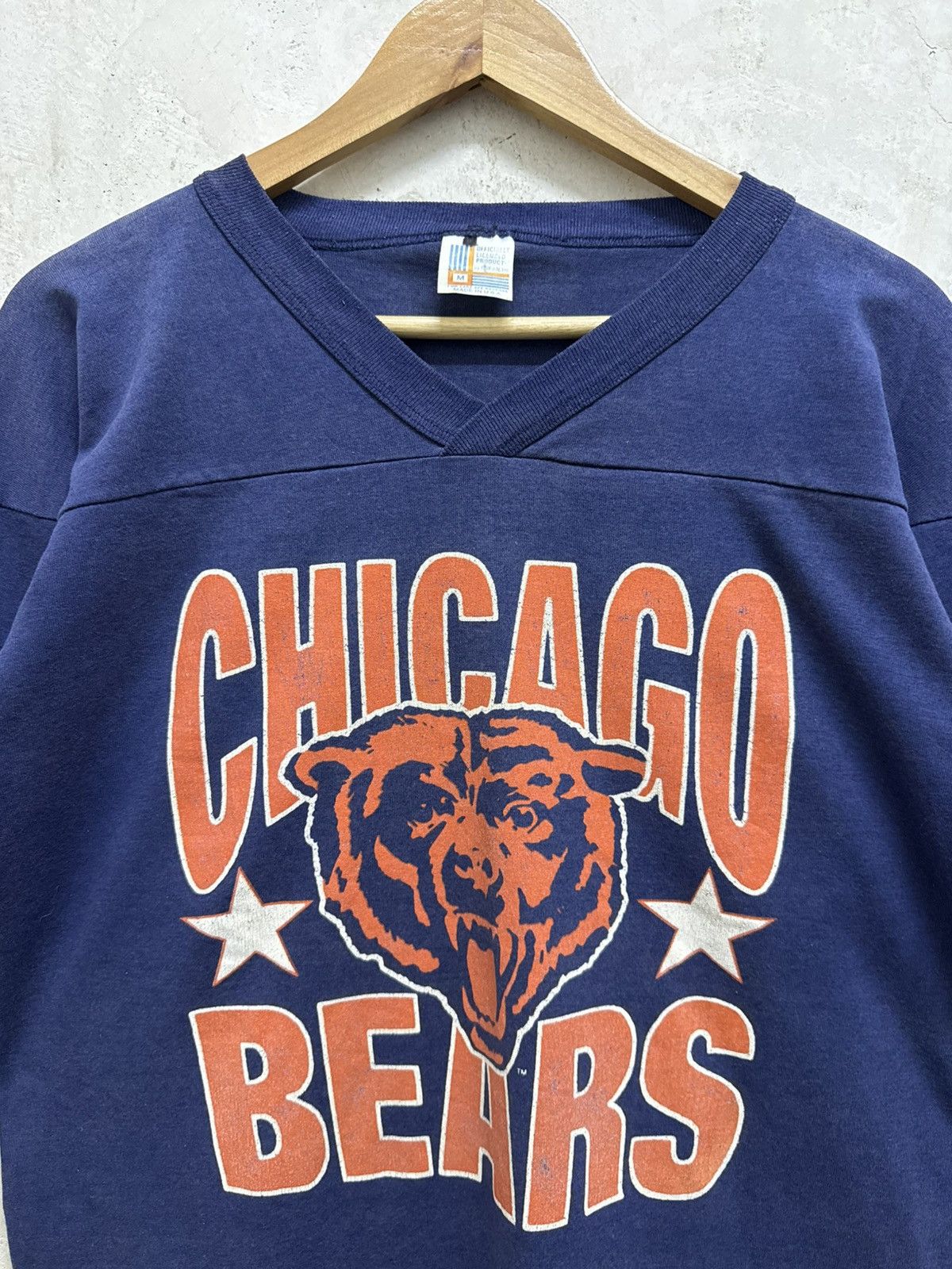 NFL Vintage 90s Chicago Bears NFL Sun Faded Tees Size US M / EU 48-50 / 2 - 2 Thumbnail