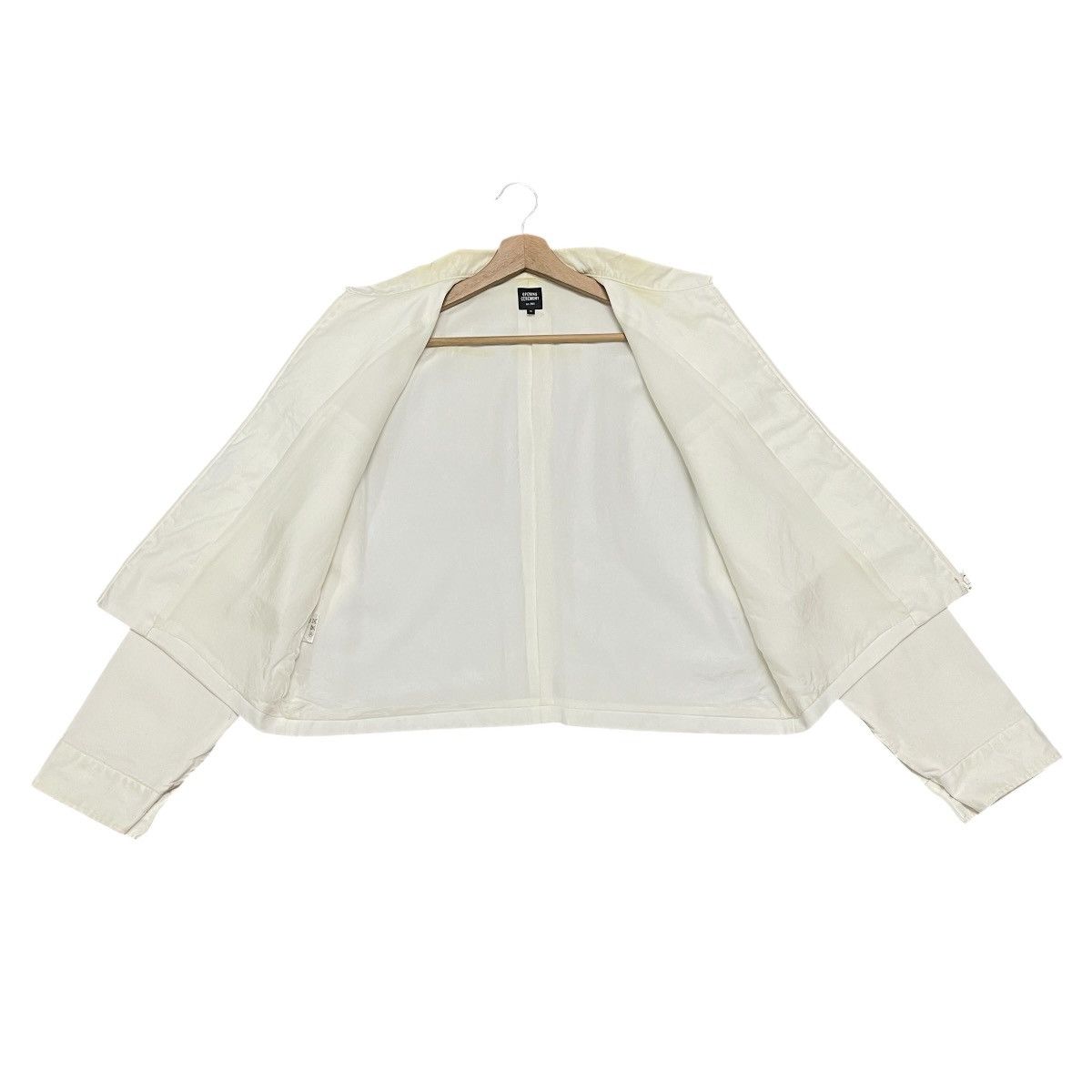 Opening Ceremony Opening Ceremony Off White Minimalist Cropped Zip-Up Jacket Size US M / EU 48-50 / 2 - 17 Thumbnail
