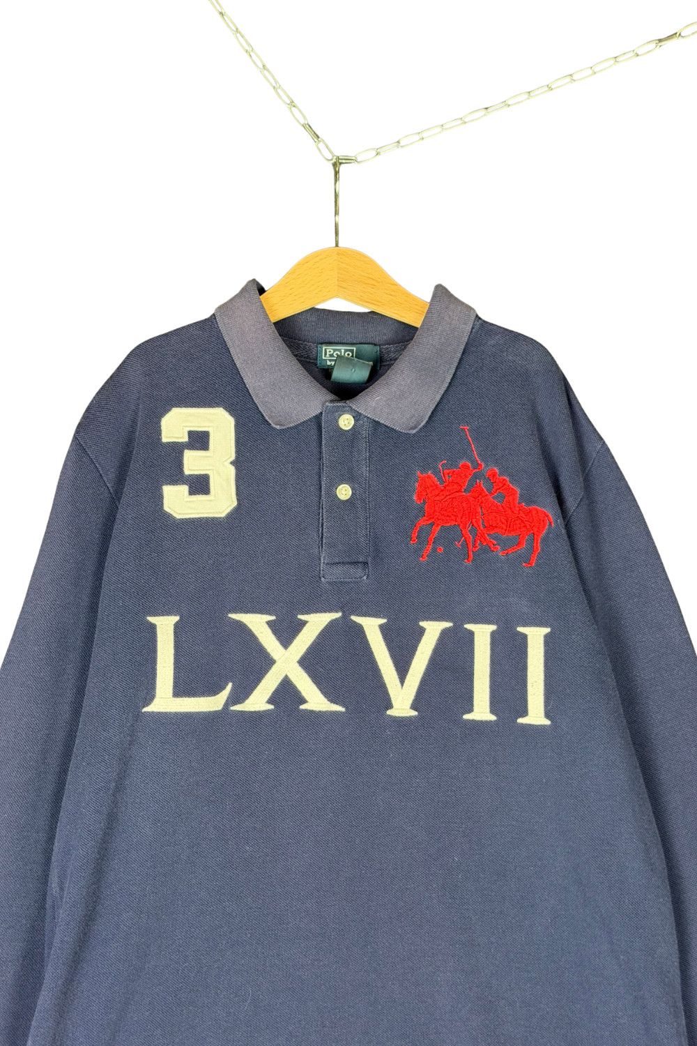 Polo Ralph Lauren Polo RL Big Pony Rugby Shirt LXVII Navy Long Sleeve S Size US S / EU 44-46 / 1 - 4 Thumbnail