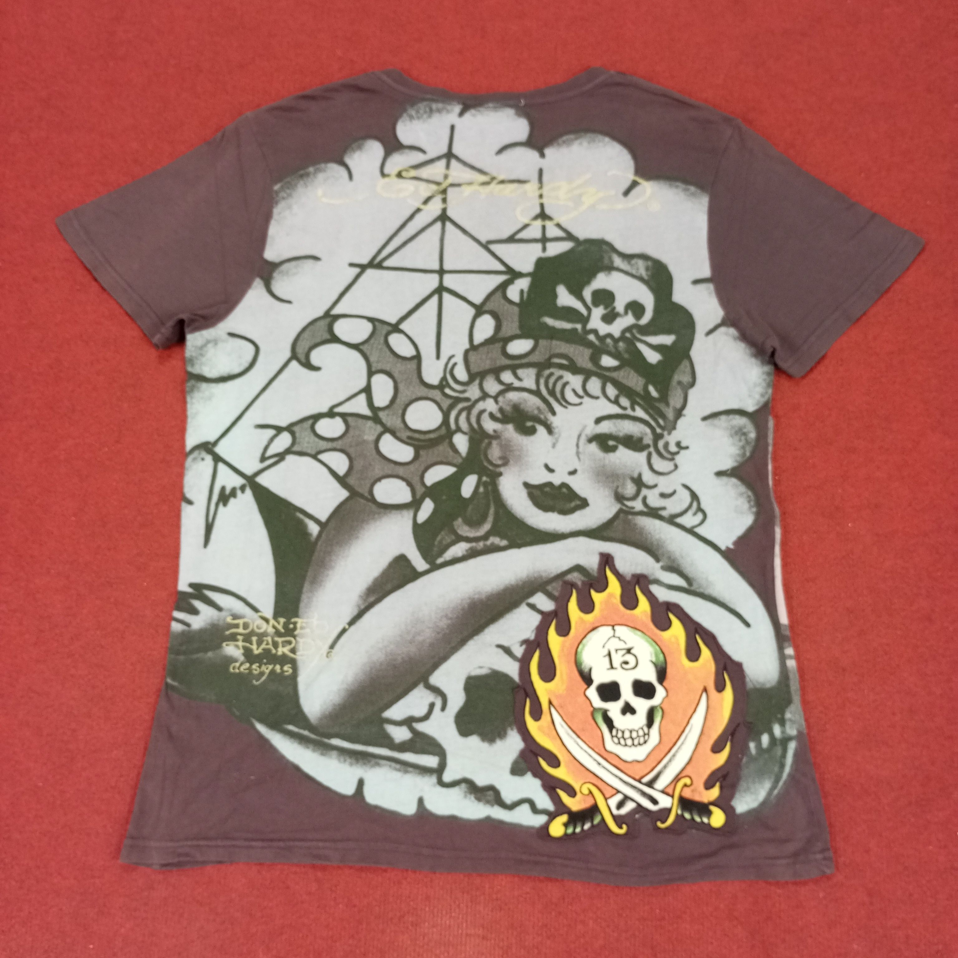 Ed Hardy Ed Hardy Rock Punk Style Skulls Design Tshirt Size US L / EU 52-54 / 3 - 3 Thumbnail