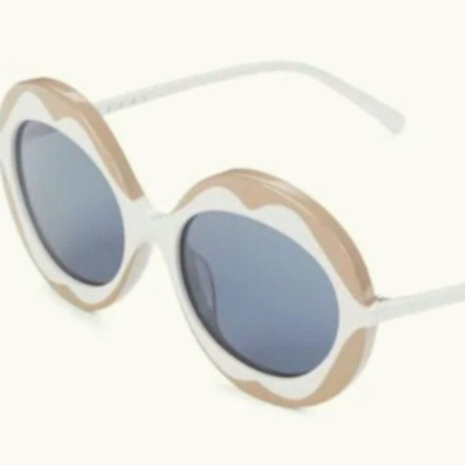 Marni Marni 53mm Round flower Sunglasses ice beige Size ONE SIZE - 3 Thumbnail