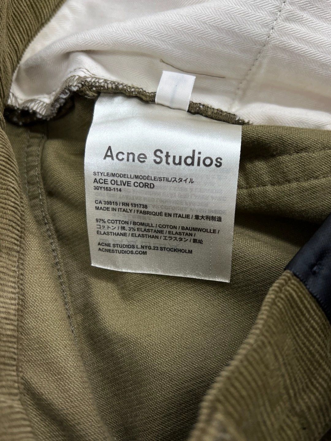 Acne Studios Acne Studios Olive Green Corduroy Jeans 30-34 Size 25" / US 0 / IT 36 - 8 Thumbnail