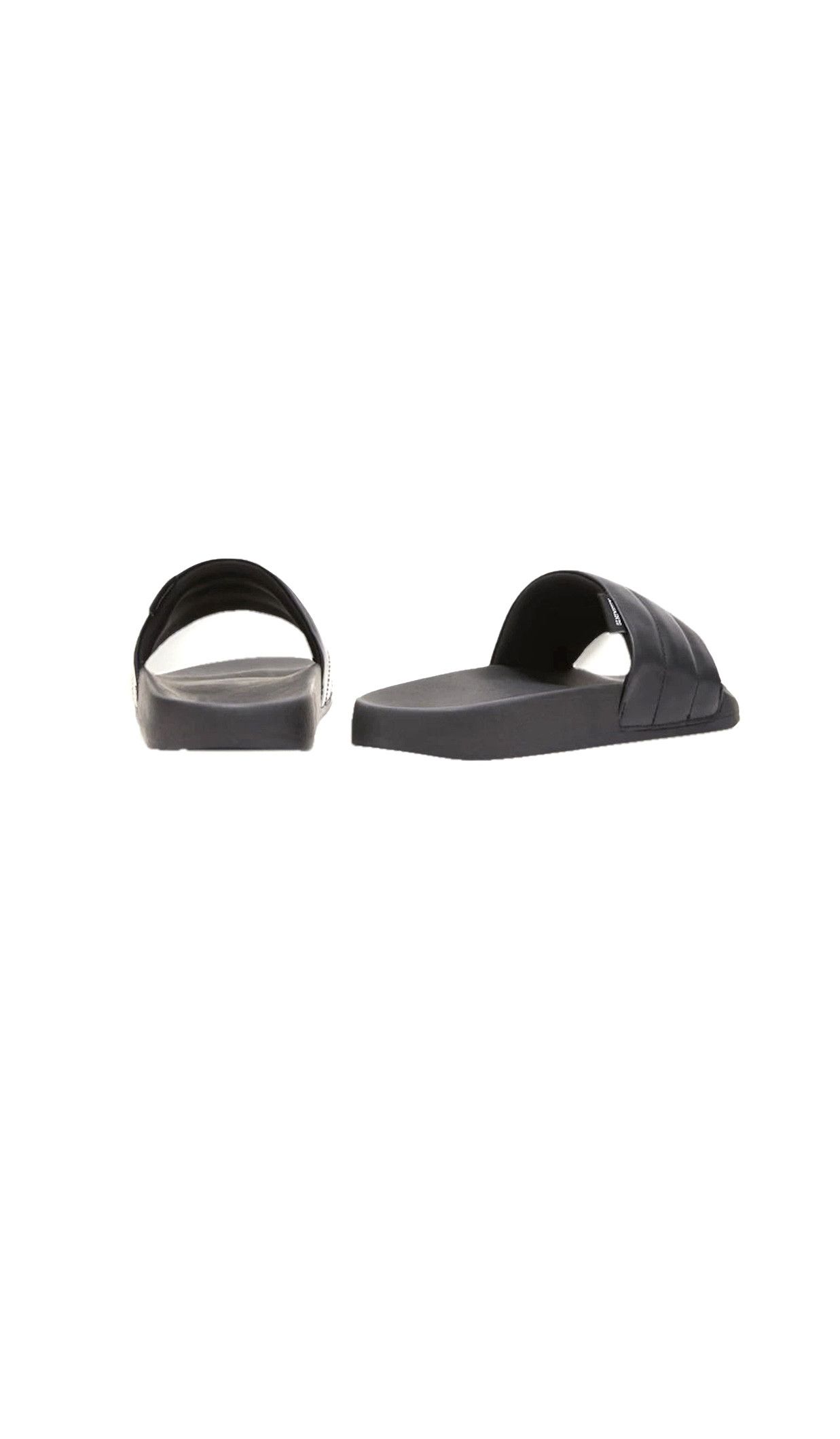 Allsaints NEW, ALLSAINTS SHELL LEATHER SLIDES / SANDALS Size US 12 / EU 45 - 6 Thumbnail