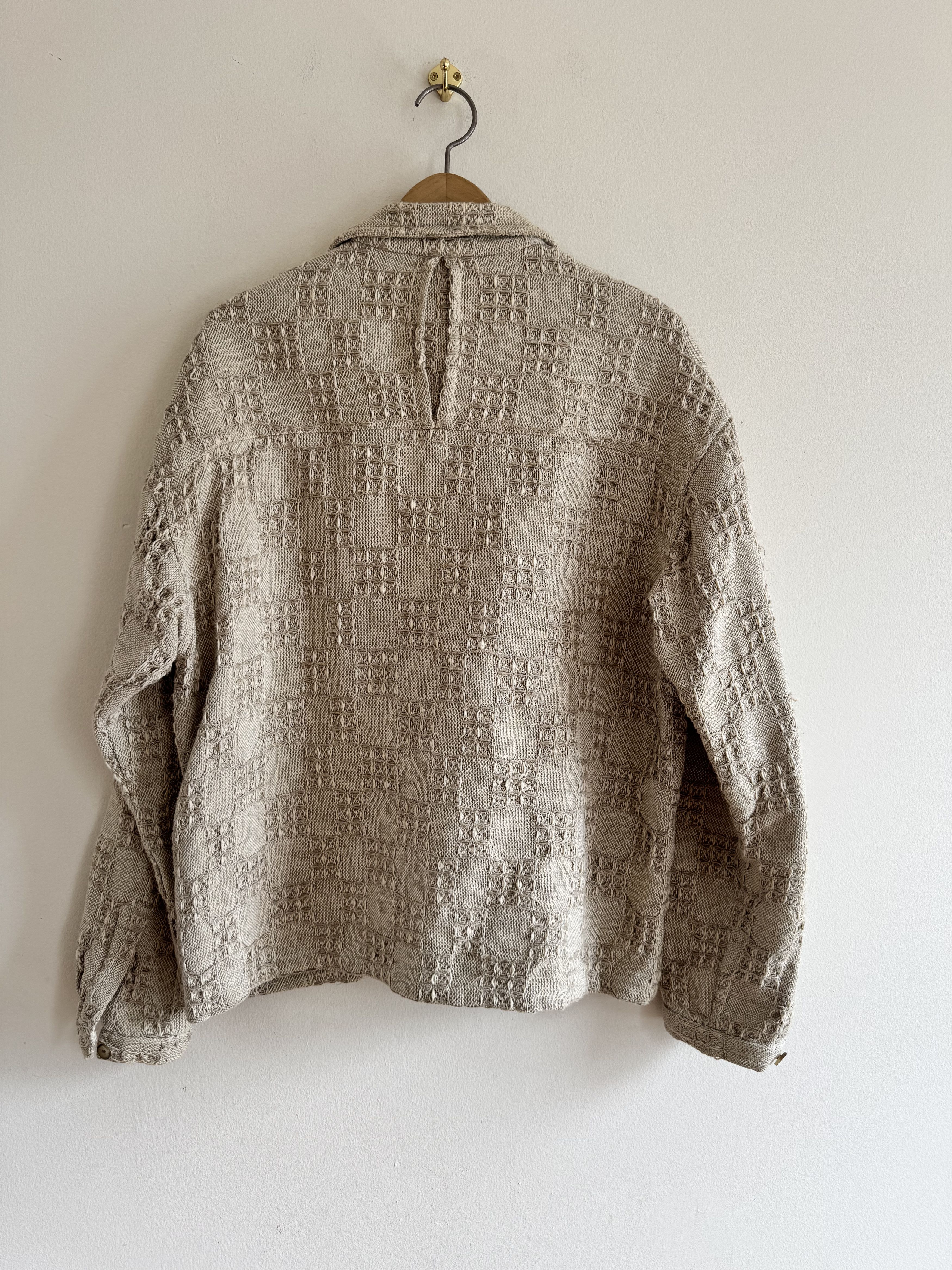 18 East 18 East Sam Shirt Jacket Natural Hand-Loomed Jacquard Size US M / EU 48-50 / 2 - 5 Thumbnail