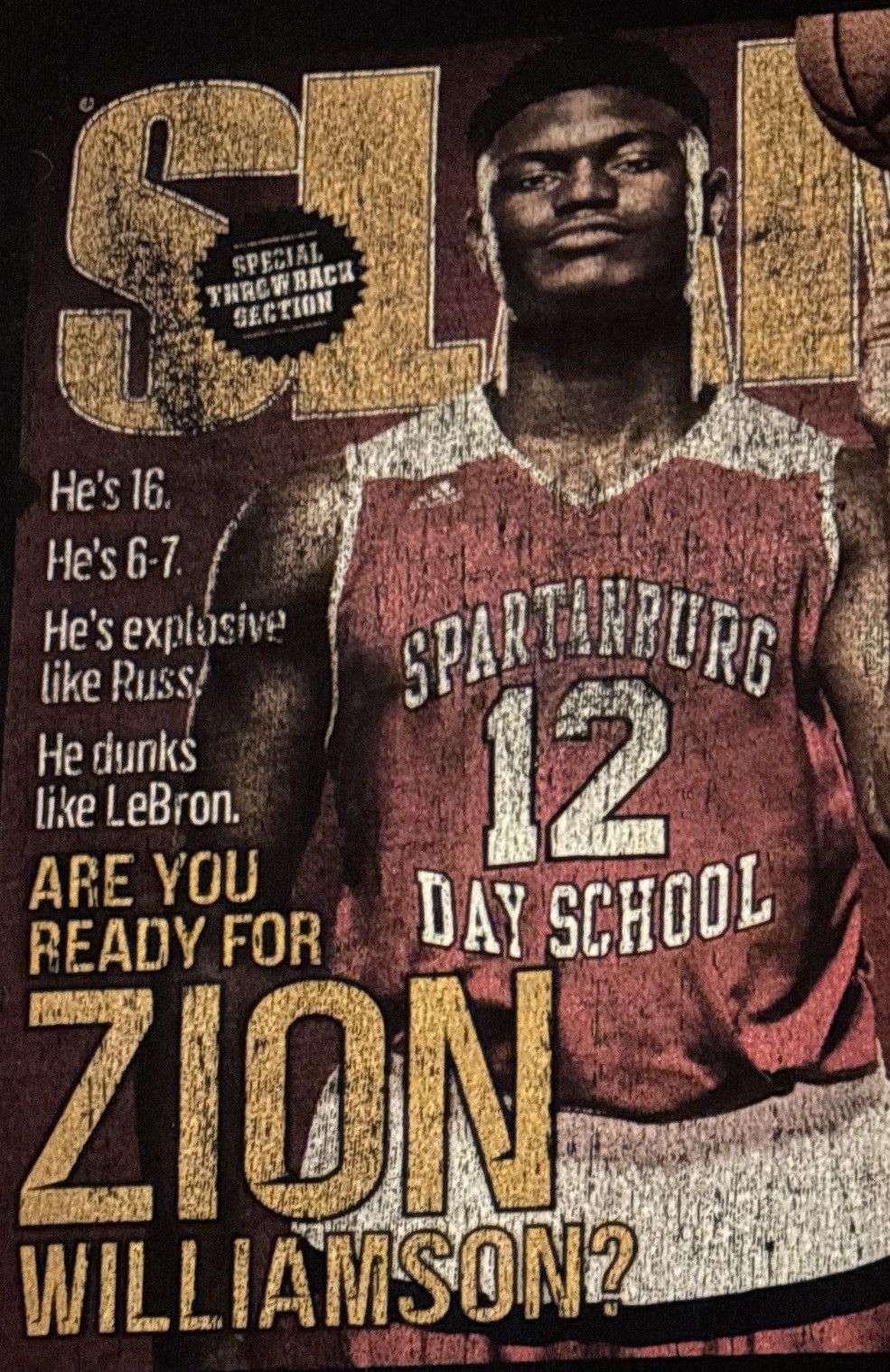 Other Zion Williamson SLAM Magazine Cover Tee Size XL Size US XL / EU 56 / 4 - 1 Thumbnail