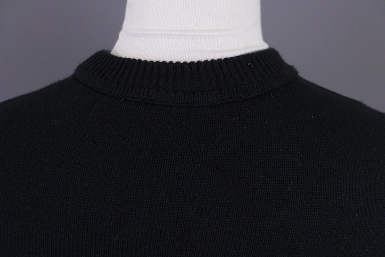 Carlo Colucci Carlo Colucci Black Striped Designer Sweater Size 50 Size US M / EU 48-50 / 2 - 12 Thumbnail