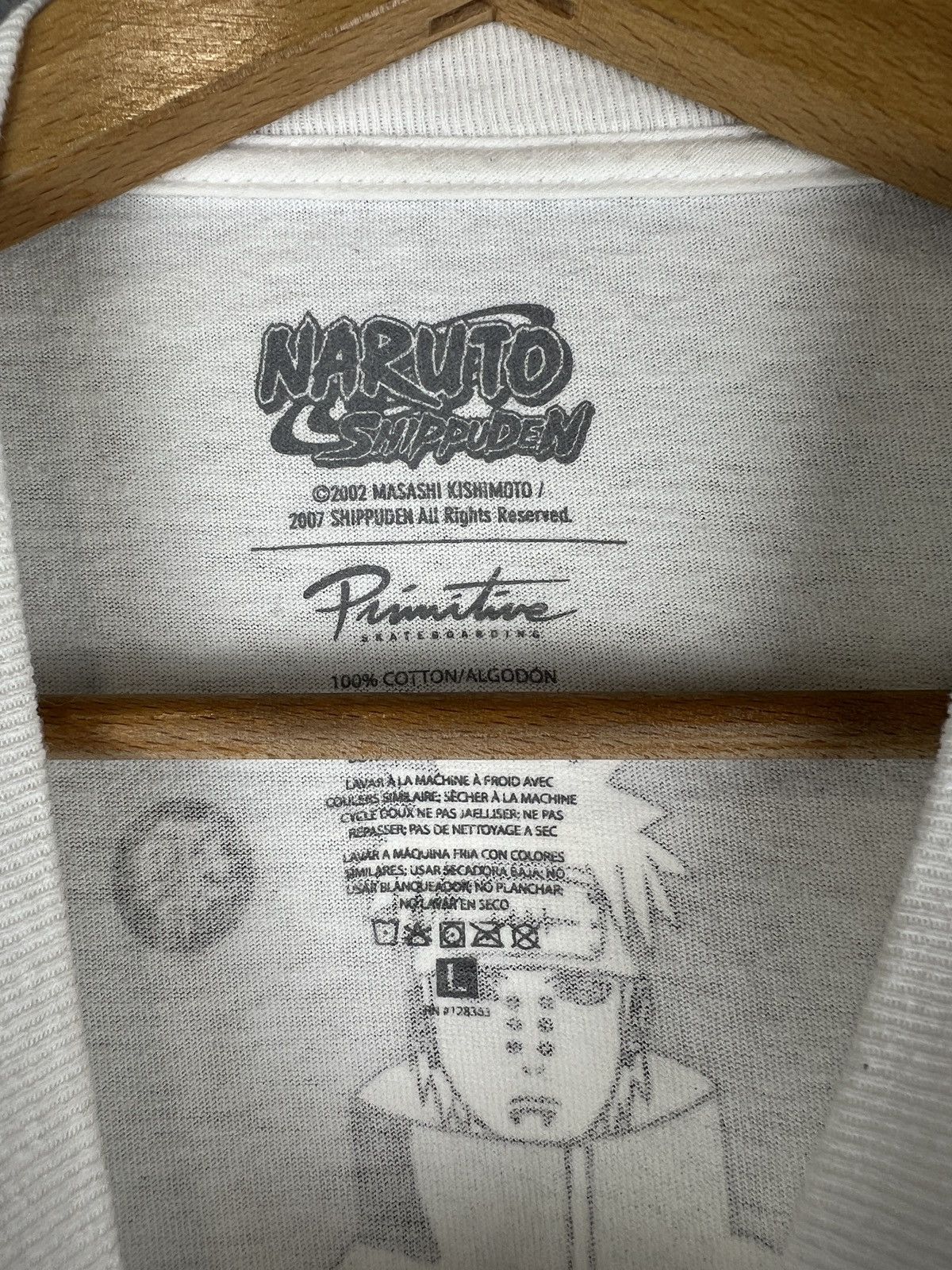 Anime × Primitive × Vintage Naruto Shippuden Primitive 2002 Masashi Kishimoto Tees Size US L / EU 52-54 / 3 - 6 Thumbnail