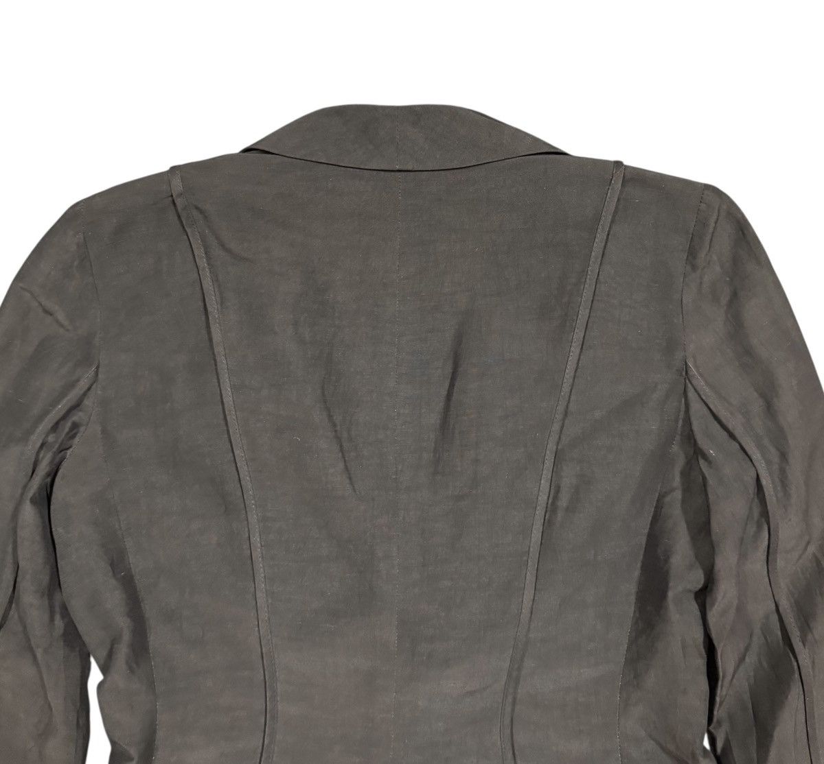 Armani Collezioni Vtg✅Luxury Armani Collezioni Silk Crop Jacket Made In Italy Size M / US 6-8 / IT 42-44 - 12 Thumbnail