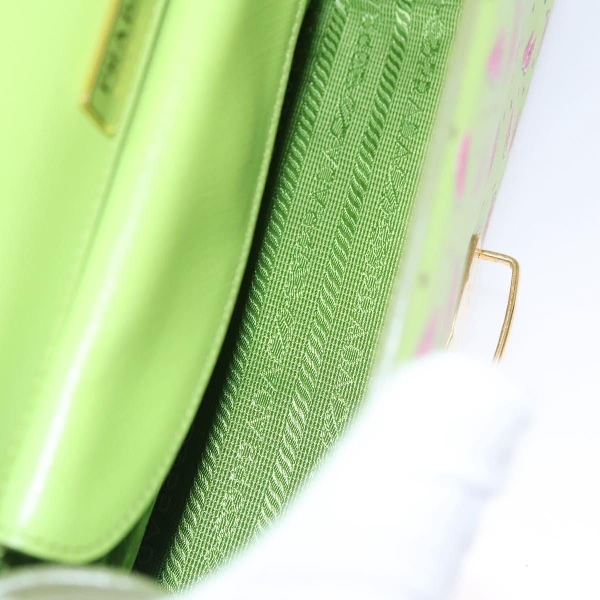 Prada Prada Leather Watermelon Shoulder Bag Saffiano Green Size ONE SIZE - 5 Thumbnail