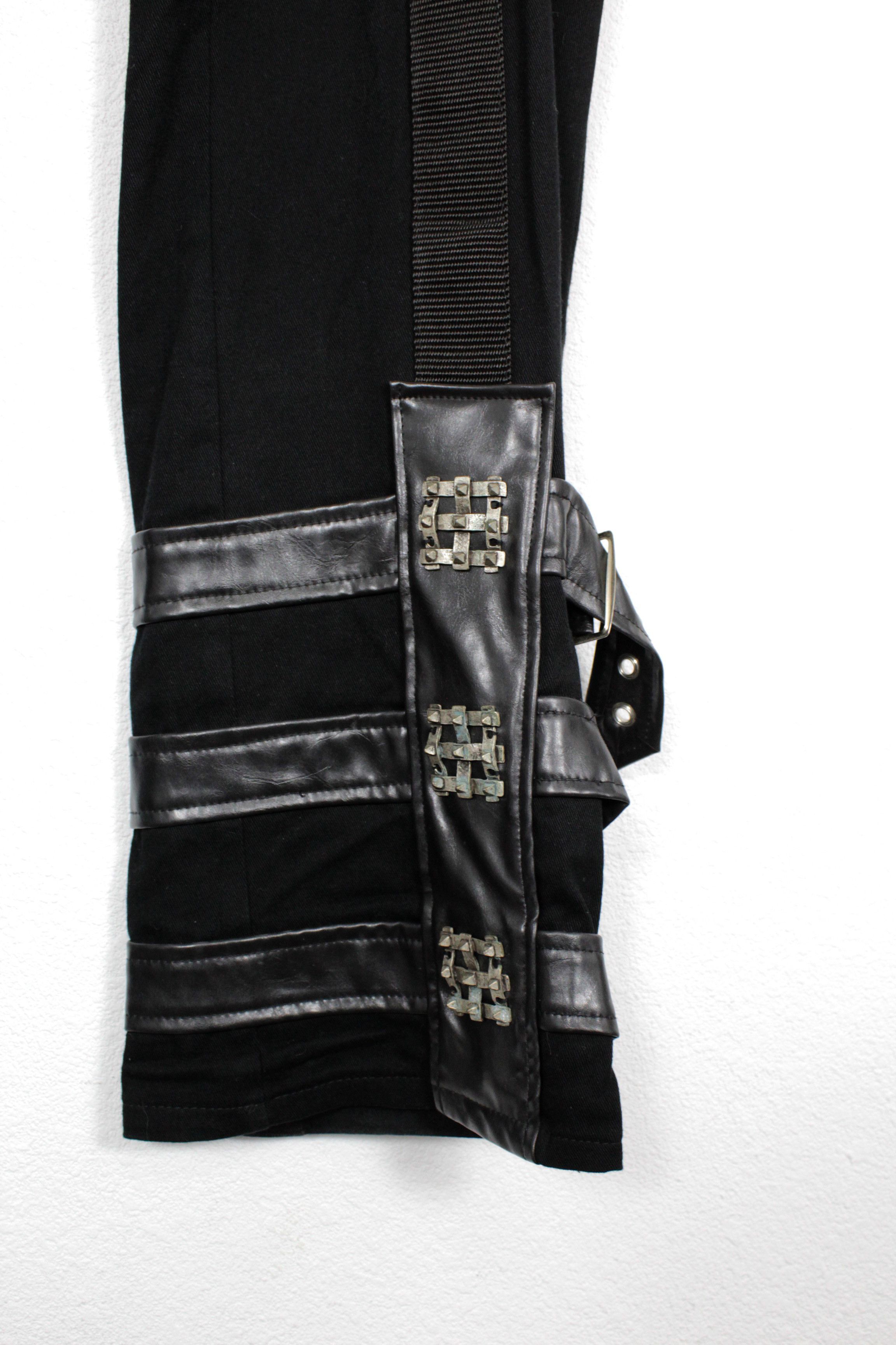 Japanese Brand Y2K Aderlass Baggy Parachute Bondage Gothic Pants CYber Size US 36 / EU 52 - 5 Thumbnail
