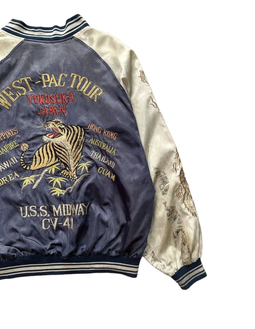 Japanese Brand × Vintage Vtg Ten Carat (West-Pac Tour) Embroidered Rayon Jacket Size US M / EU 48-50 / 2 - 11 Thumbnail