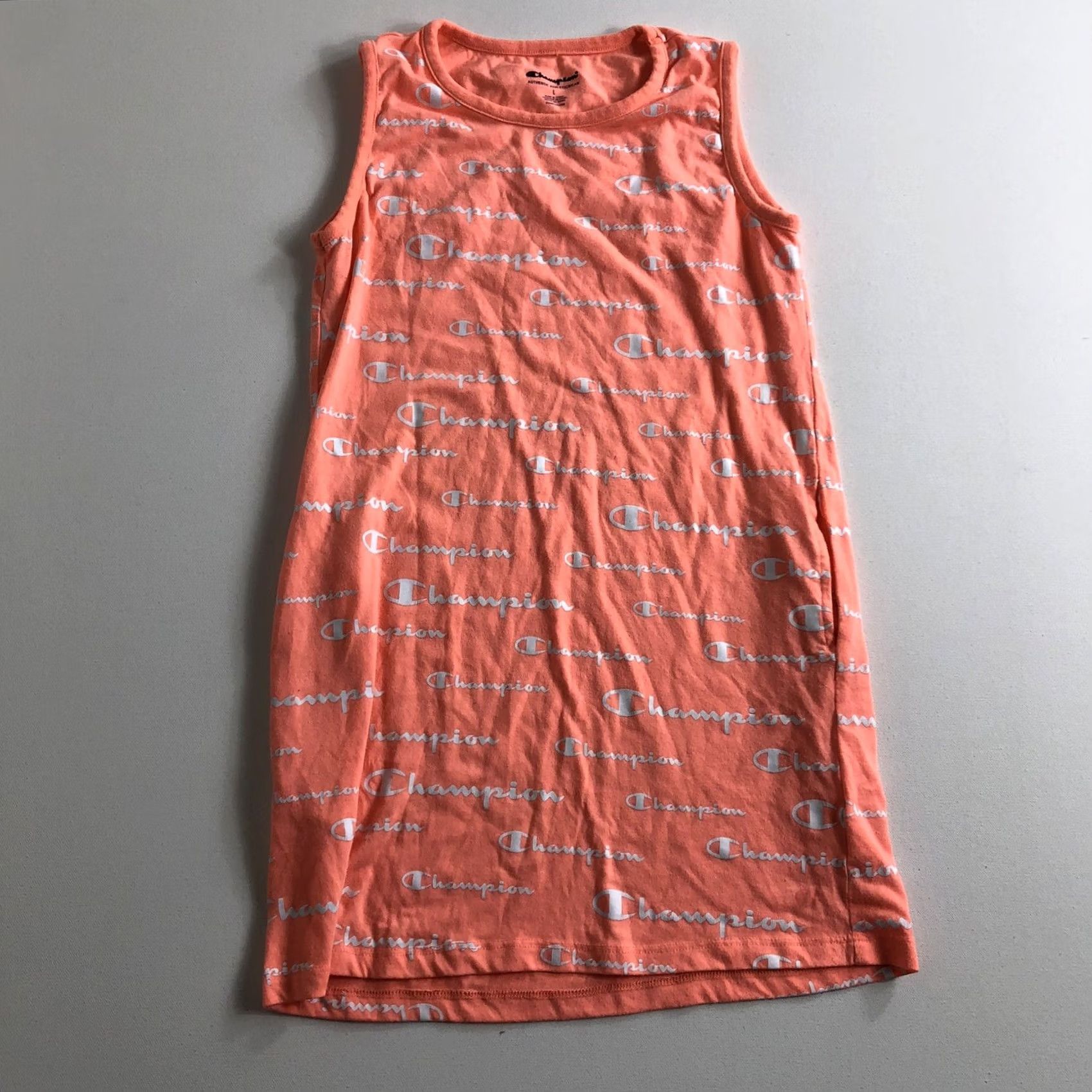 Champion Champion Women's All Over Logo-Print Muscle Tank Top Sleeveless Size Large Size L / US 10 / IT 46 - 2 Thumbnail