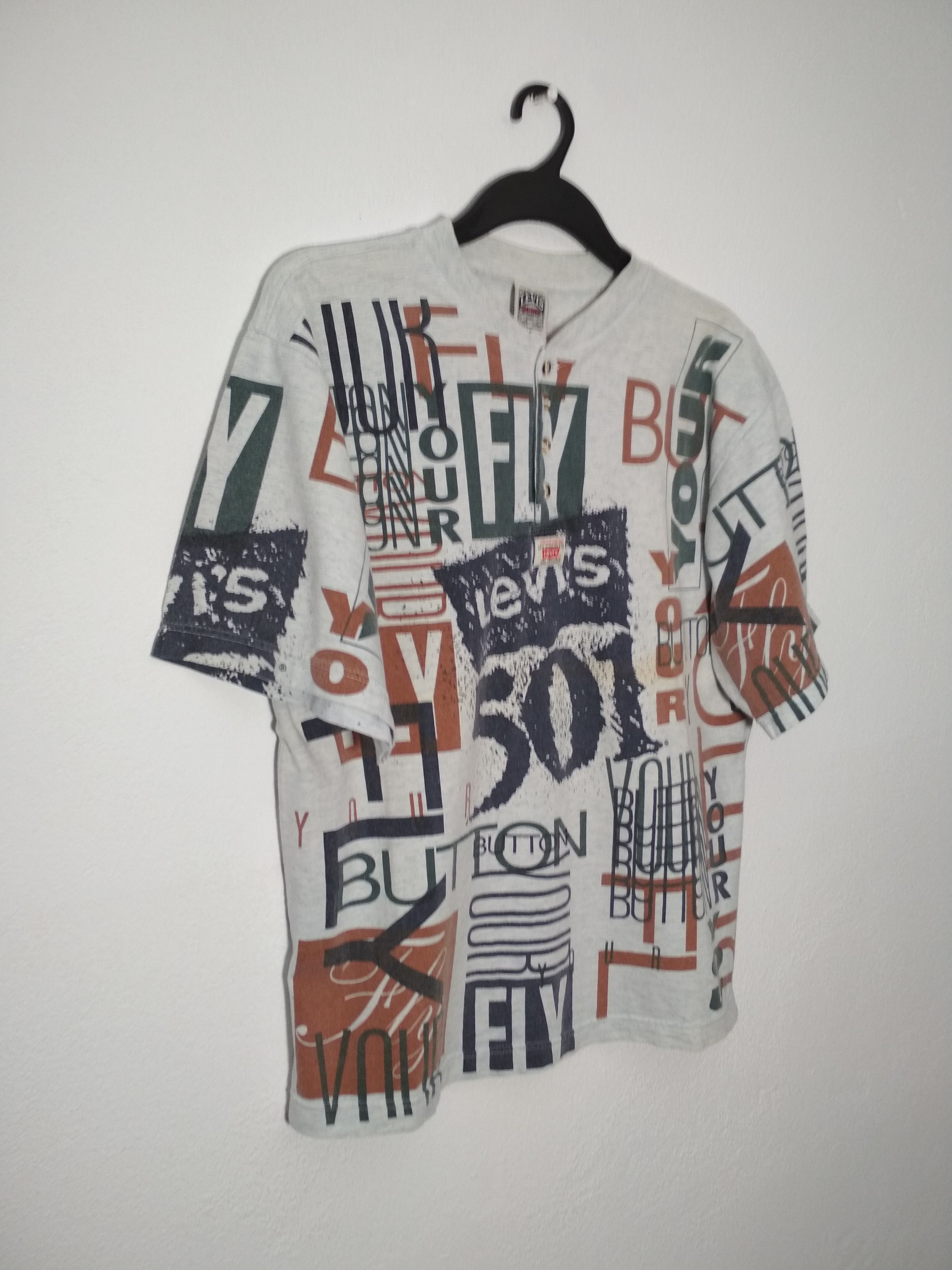 Levi's Vintage Clothing × Vintage Vintage 90s Levis 501 Made in USA t-shirt tee Size US M / EU 48-50 / 2 - 3 Thumbnail