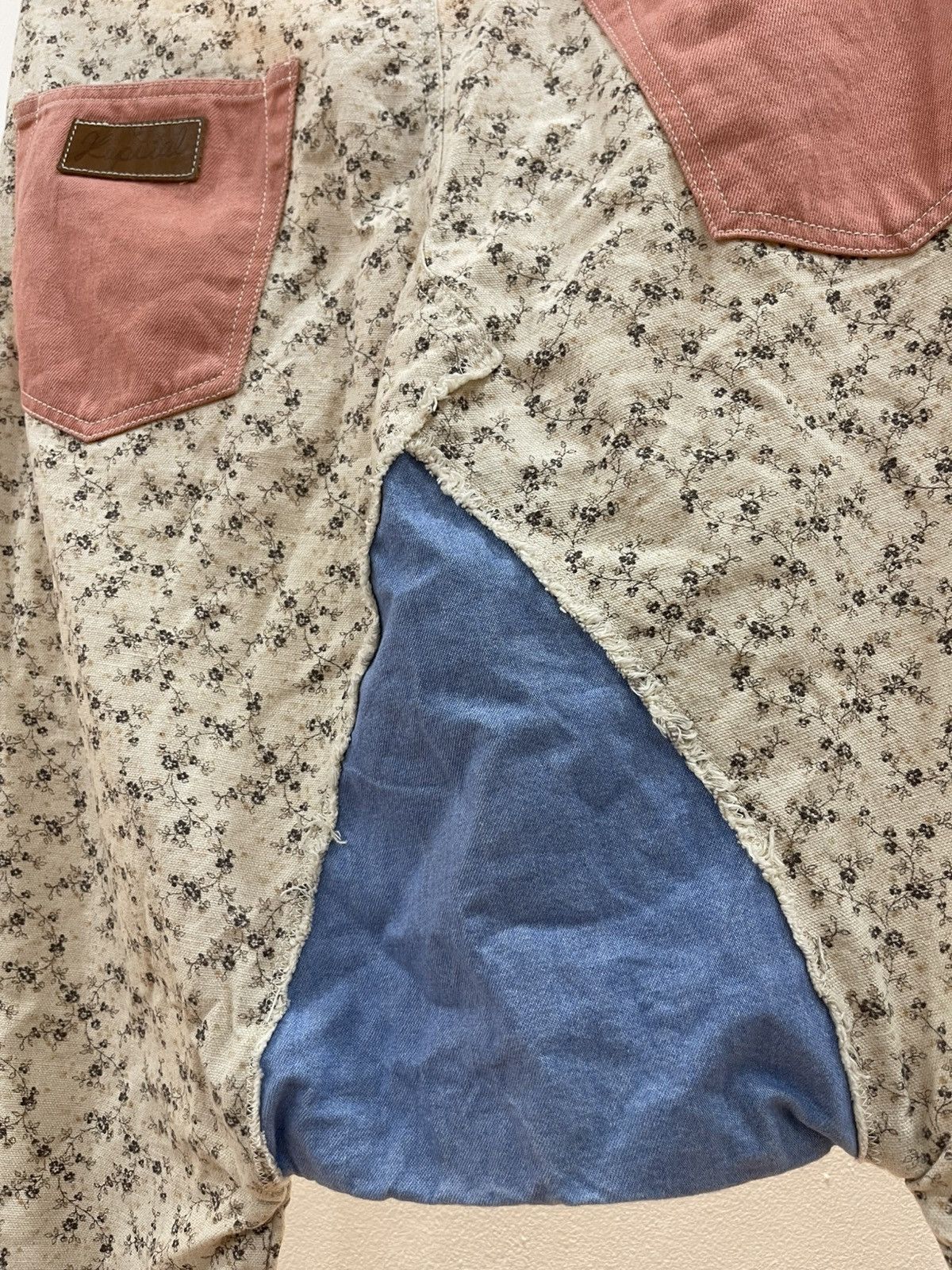 Kapital Kapital Floral Sarouel Pants Denim,All Over Pattern Size US 33 - 9 Thumbnail