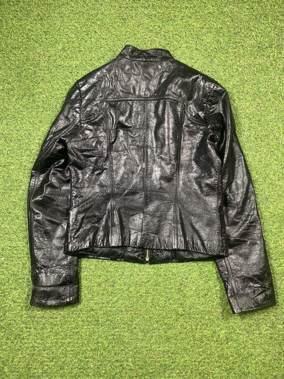 Genuine Leather × Vintage Vintage Y2K Leather jacket streetwear style Size S / US 4 / IT 40 - 5 Thumbnail