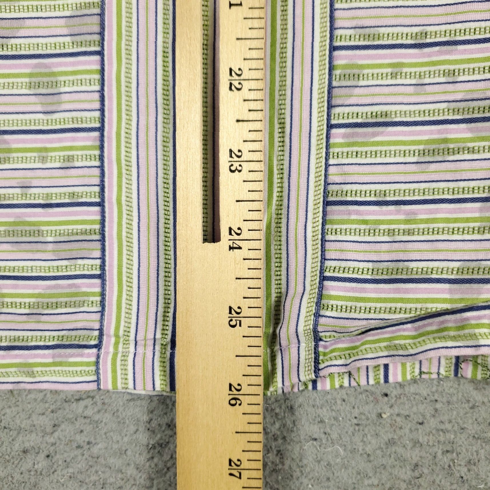 Robert Graham Robert Graham Shirt Mens Small Blue Green Striped Casual Button-Up Short Sleeve Size US S / EU 44-46 / 1 - 4 Thumbnail