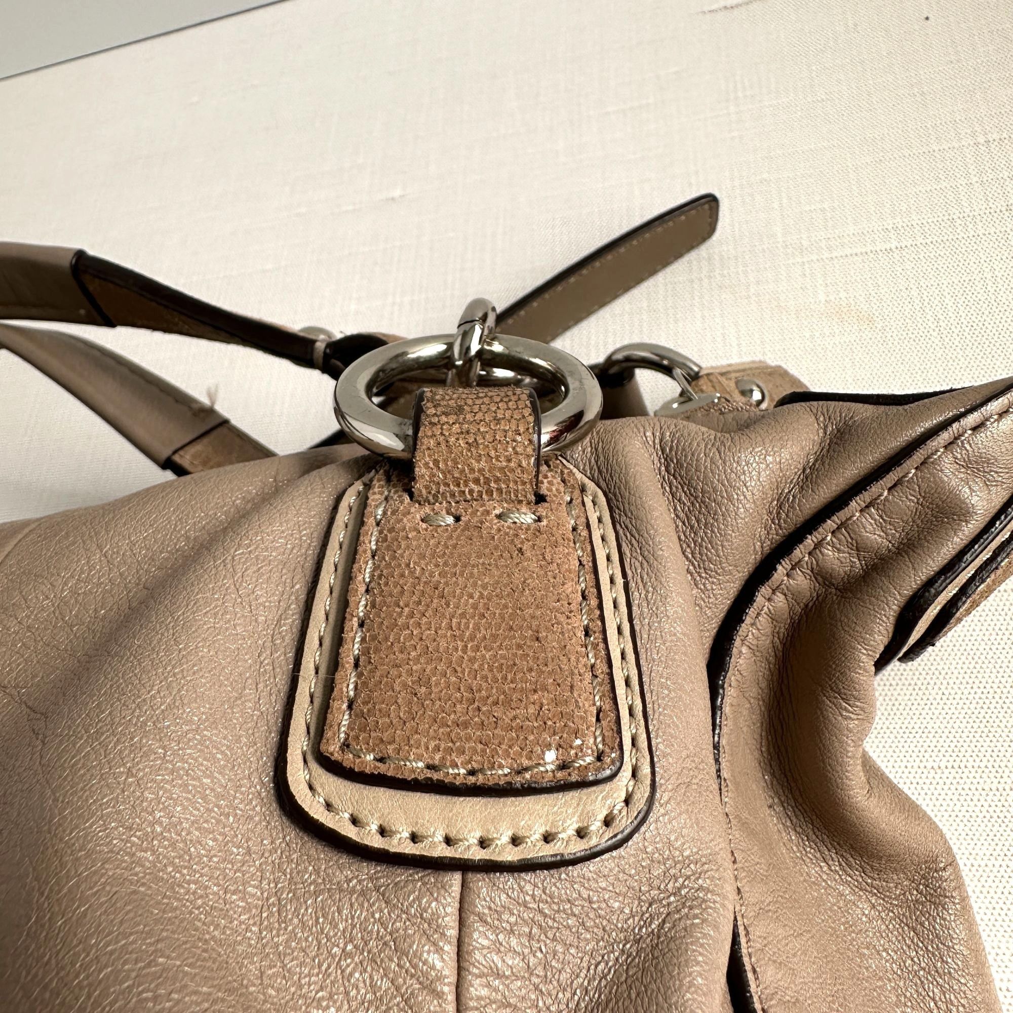 Coach Coach Kristin Beige Leather Shoulder Bag Size ONE SIZE - 5 Thumbnail