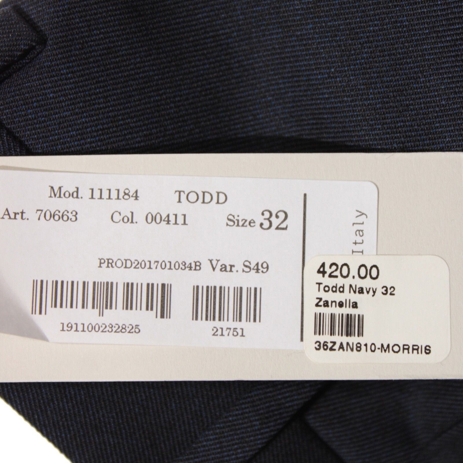 Zanella Zanella New with tags Dress Pants Size 32 US In Blue Size US 32 / EU 48 - 4 Thumbnail