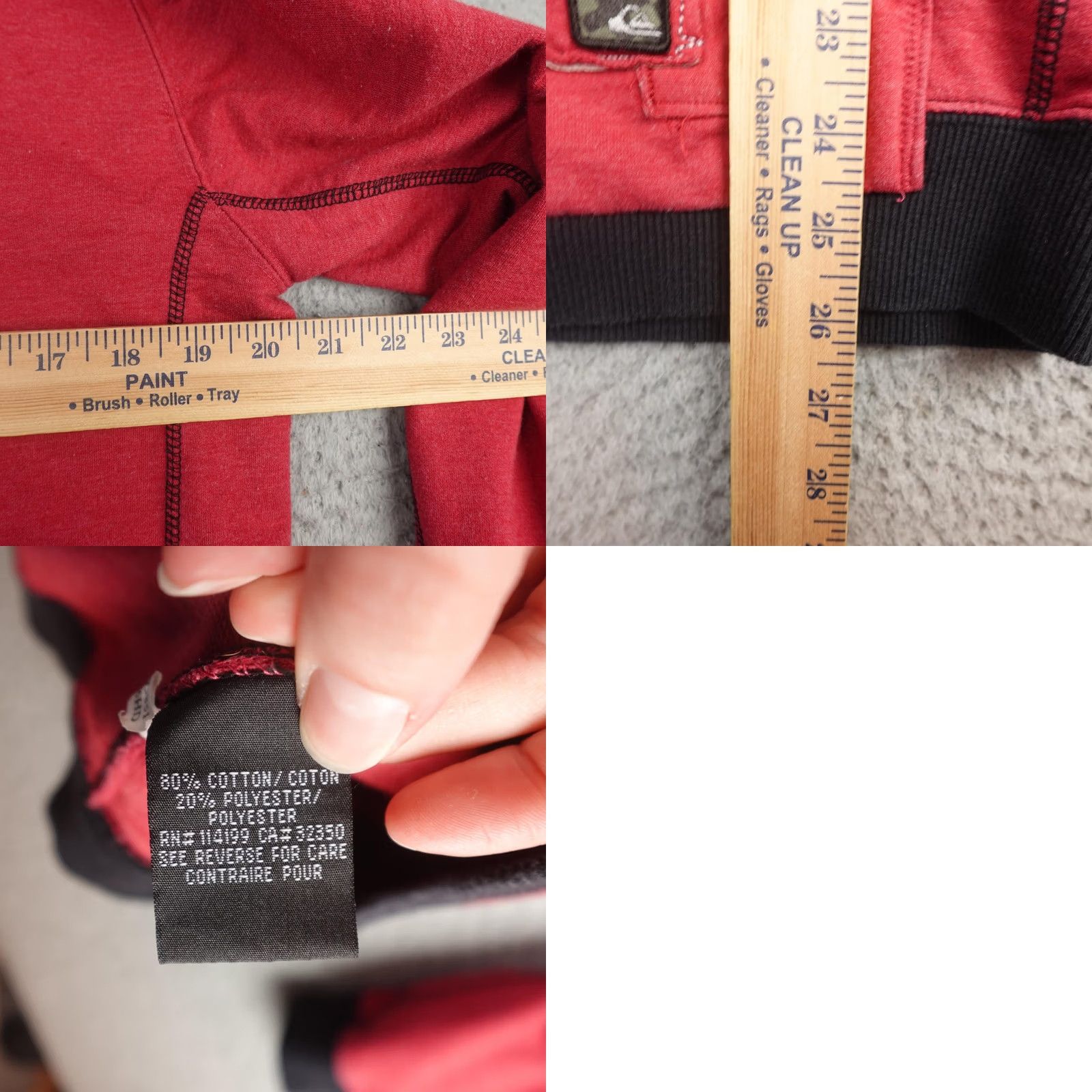 Quiksilver Quiksilver Hoodie Mens XL Red Full Zip Graphic Sweatshirt Tigers Patch Surf Y2K 90s Grunge Size US XL / EU 56 / 4 - 9 Thumbnail