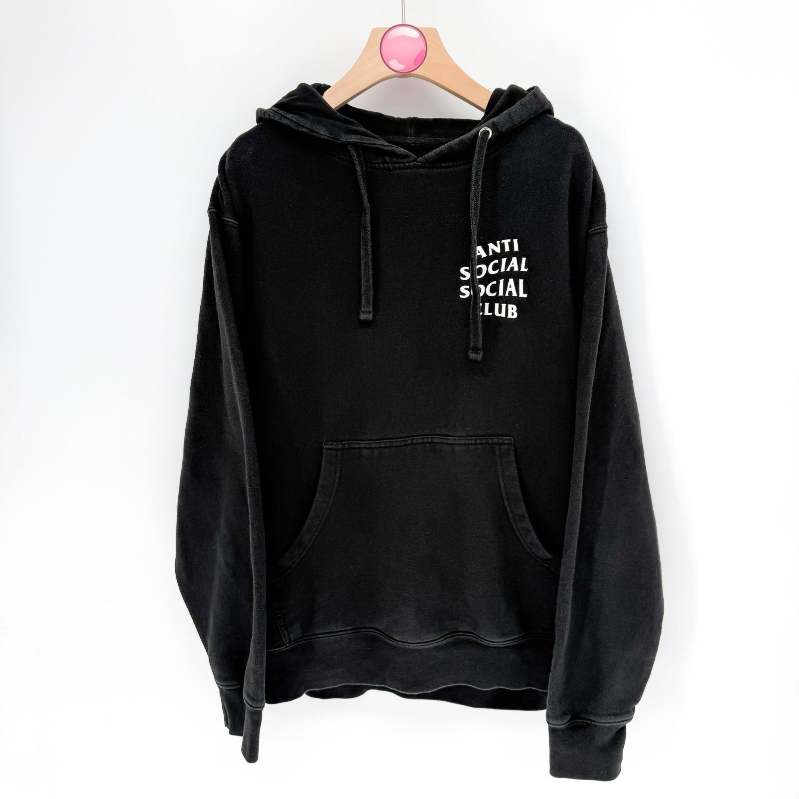 Anti Social Social Club Anti Social Social Club ASSC Weathered Hoodie Black Mens Med Size US M / EU 48-50 / 2 - 2 Thumbnail