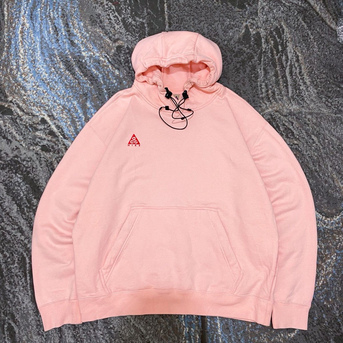 Nike ACG Fleece Pullover Bleached Coral Pink Hoodie