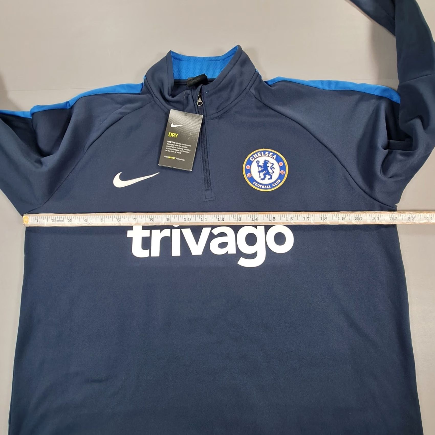 Nike Nike Chelsea FC Mens Drill Top Large Football Quarter Zip Sweatshirt Trivago Size US L / EU 52-54 / 3 - 7 Thumbnail