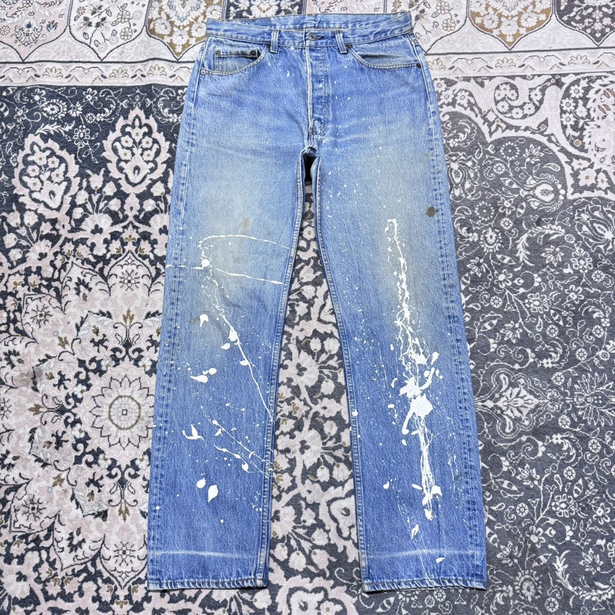 Levi's Vintage 80s Levis 501 Painter Jeans Helmut Lang Size US 33 - 23 Thumbnail