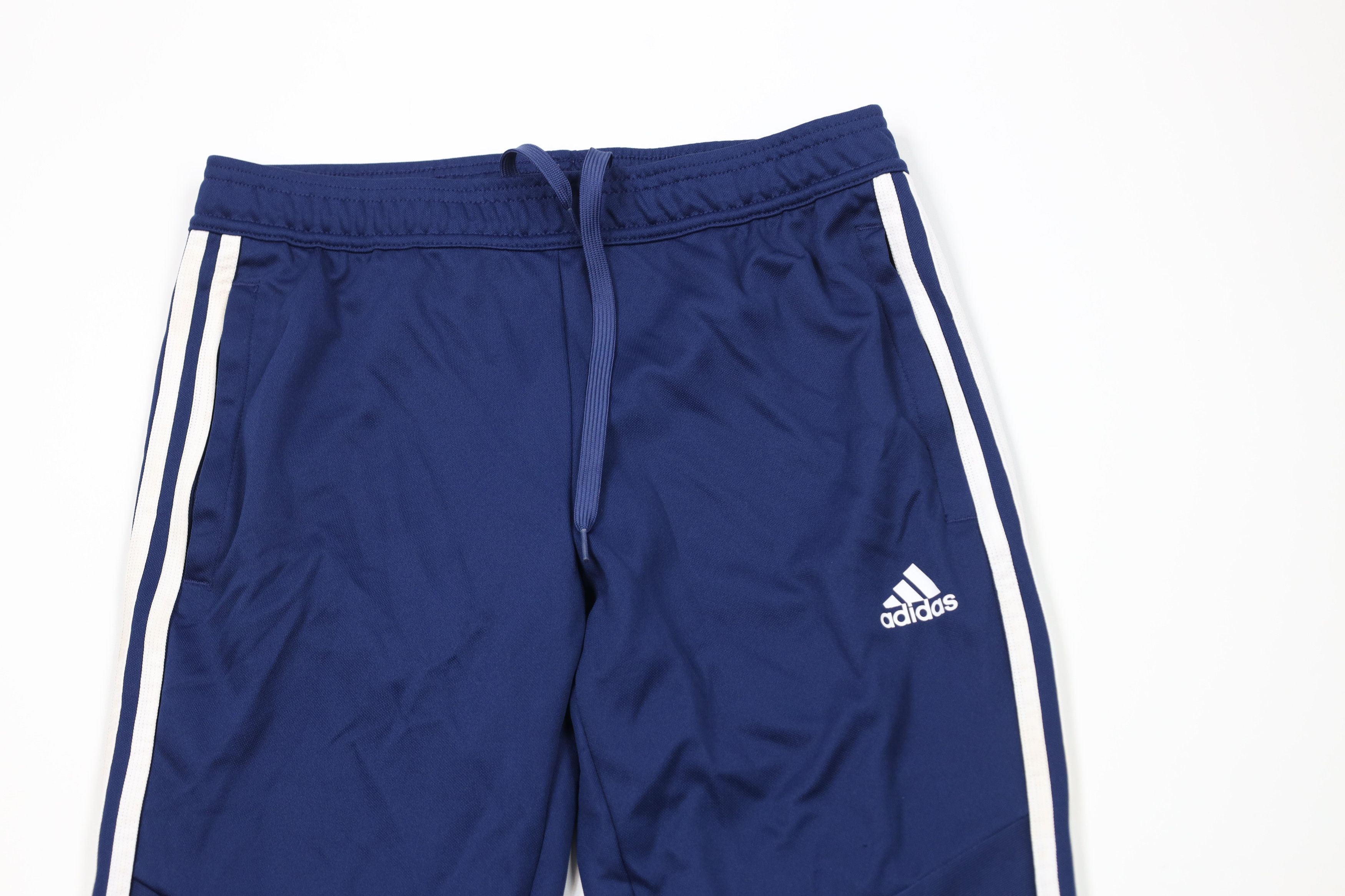 Adidas × Vintage Vintage Y2K Adidas Striped Tapered Soccer Warm Up Pants Blue Size US 32 / EU 48 - 2 Thumbnail