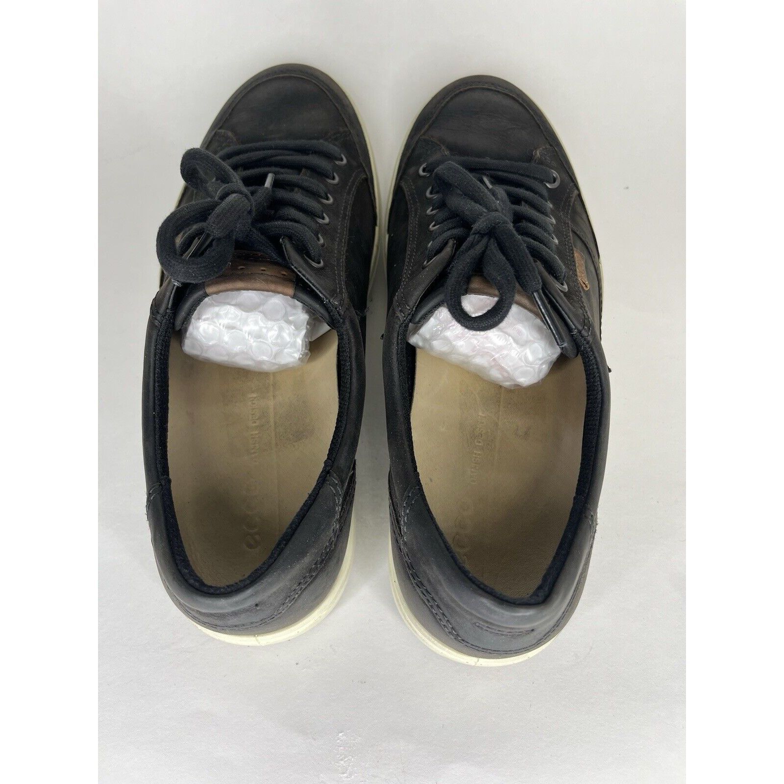 Ecco Ecco Shoes Lace Up Sneakers Men Size 44 US 10.5 Black Leathe Size US 10.5 / EU 43-44 - 10 Thumbnail
