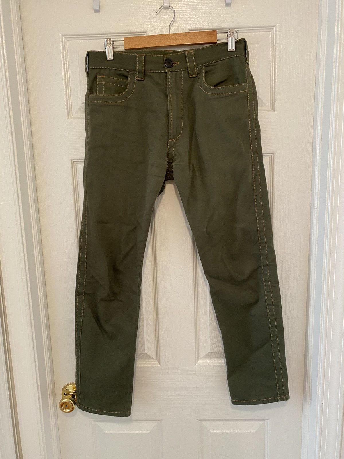 Prada 10ss contrast stitch trousers Size US 31 - 3 Thumbnail