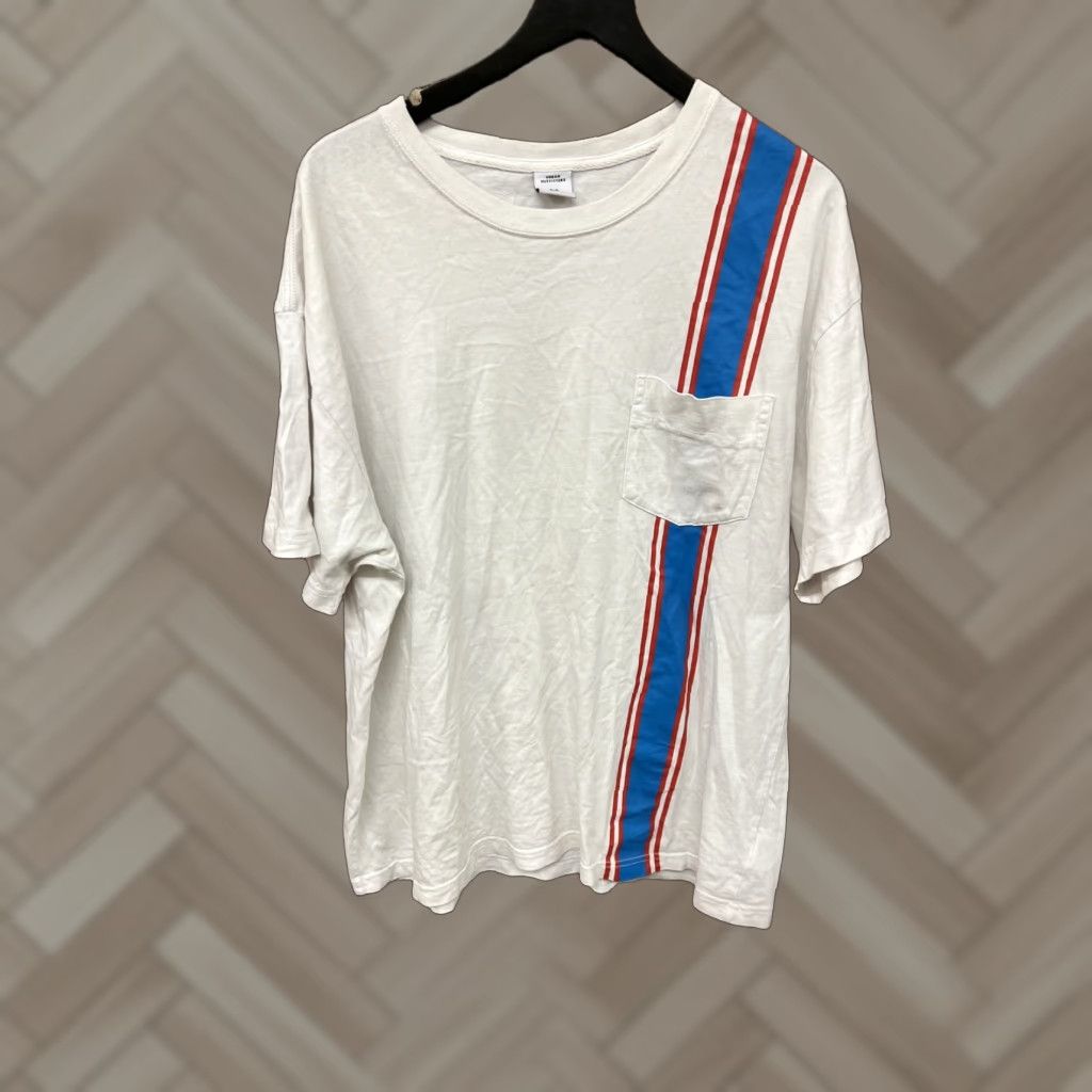 Urban Outfitters UO Urban Outfitters Long Sleeve Pocket Shirt Striped Blue White Large Man Tshirt Pocket Shirt Long Sleeve Size US L / EU 52-54 / 3 - 1 Thumbnail