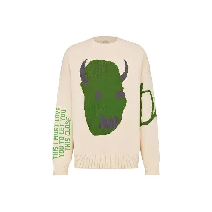 Dior x Travis Scott Abstract Pattern Knit Sweater 0079