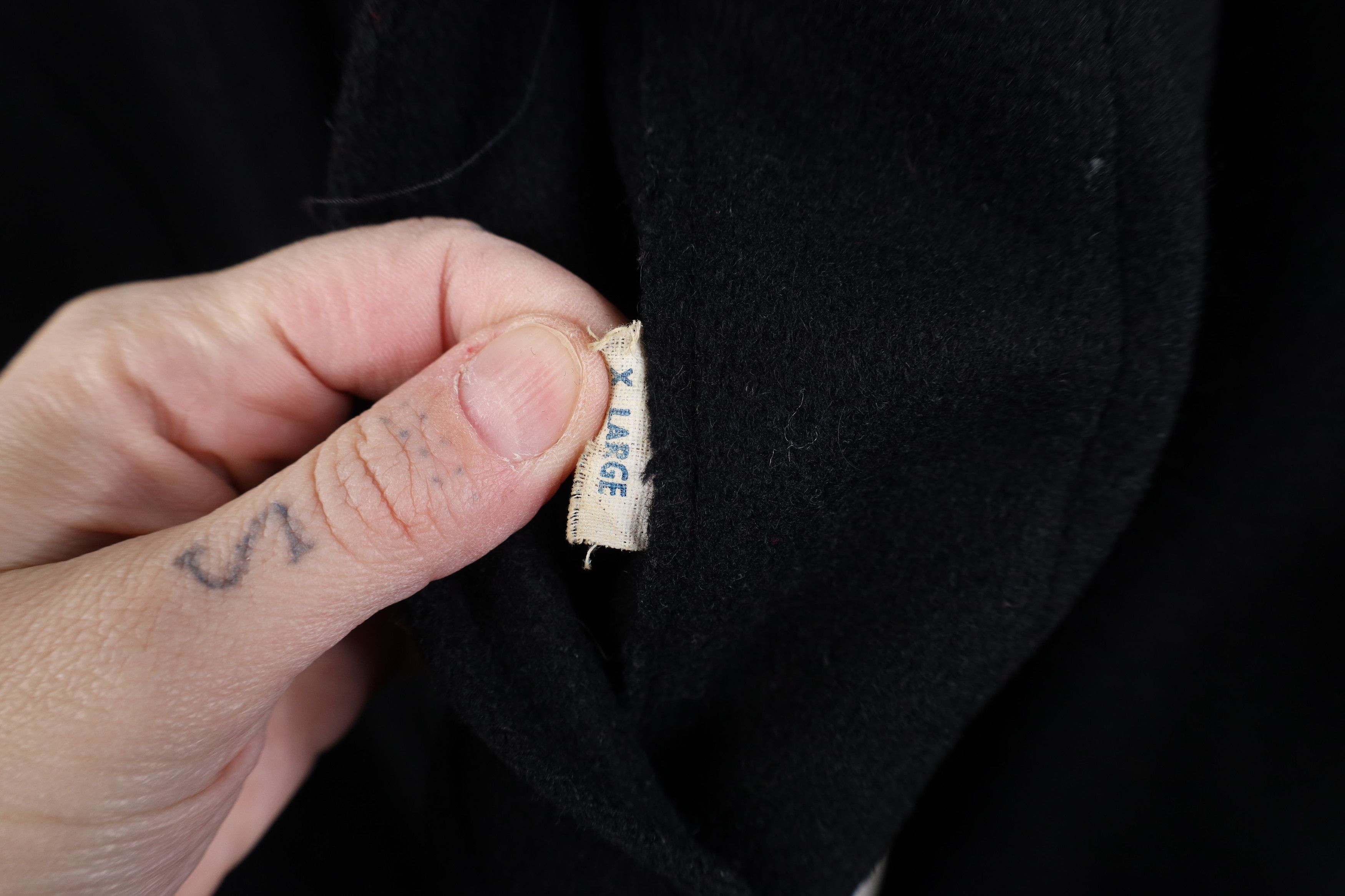 Vintage Vintage 50s Fleece Lined Wool Hooded Parka Jacket Black USA Size US XL / EU 56 / 4 - 5 Thumbnail